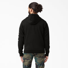 "Logo Sleeve Fleece Hoodie"