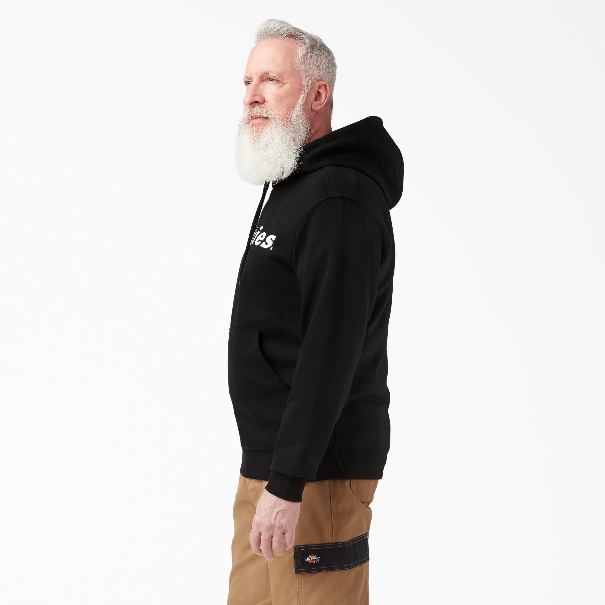 "Script Logo Fleece Hoodie"