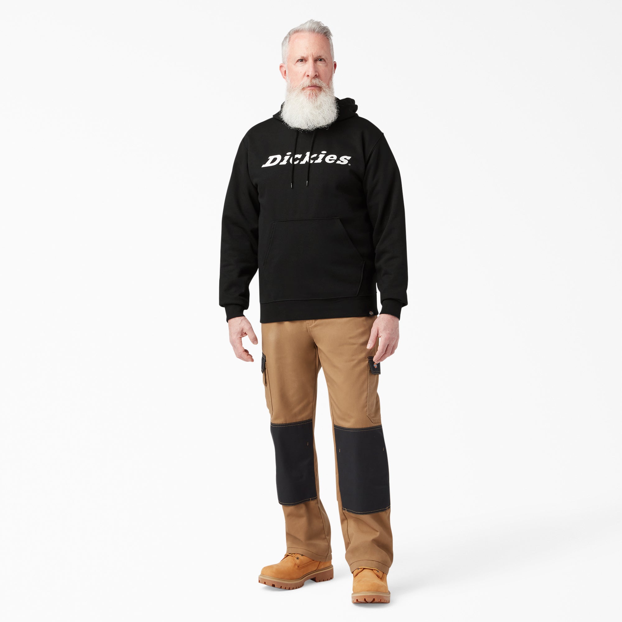 "Script Logo Fleece Hoodie"