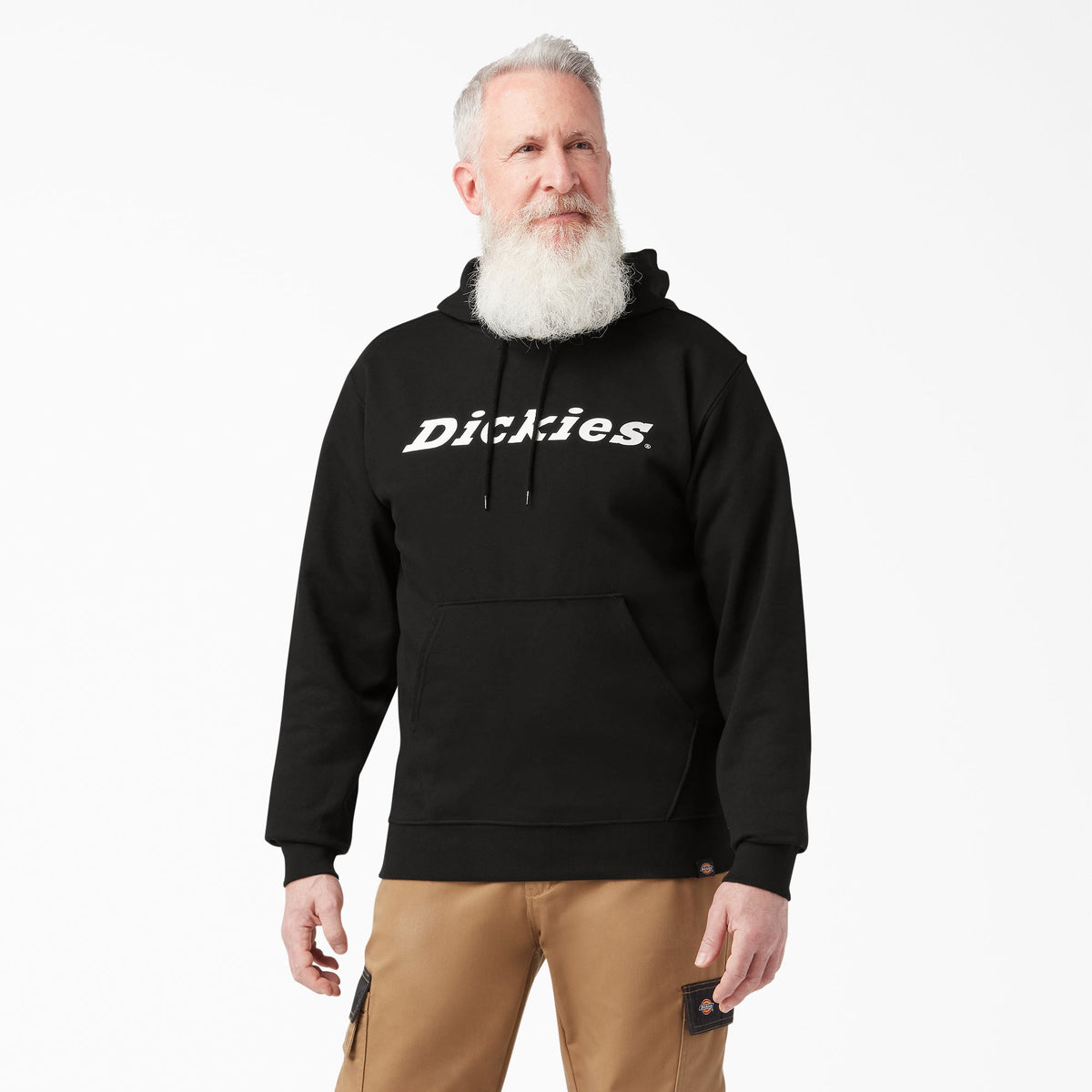 "Script Logo Fleece Hoodie"