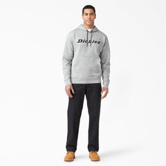 "Script Logo Fleece Hoodie"