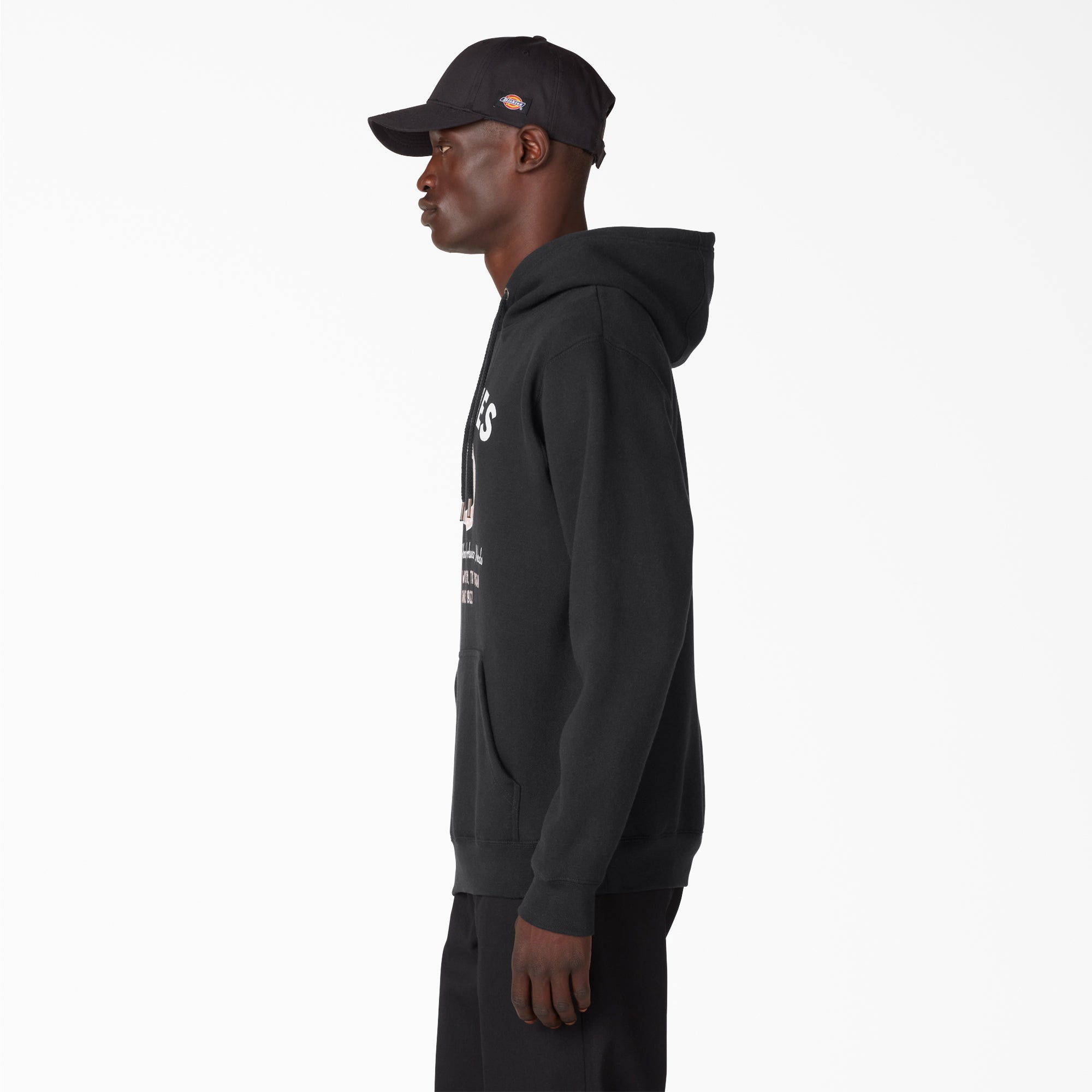 "Distressed Ox Collar Graphic Hoodie"