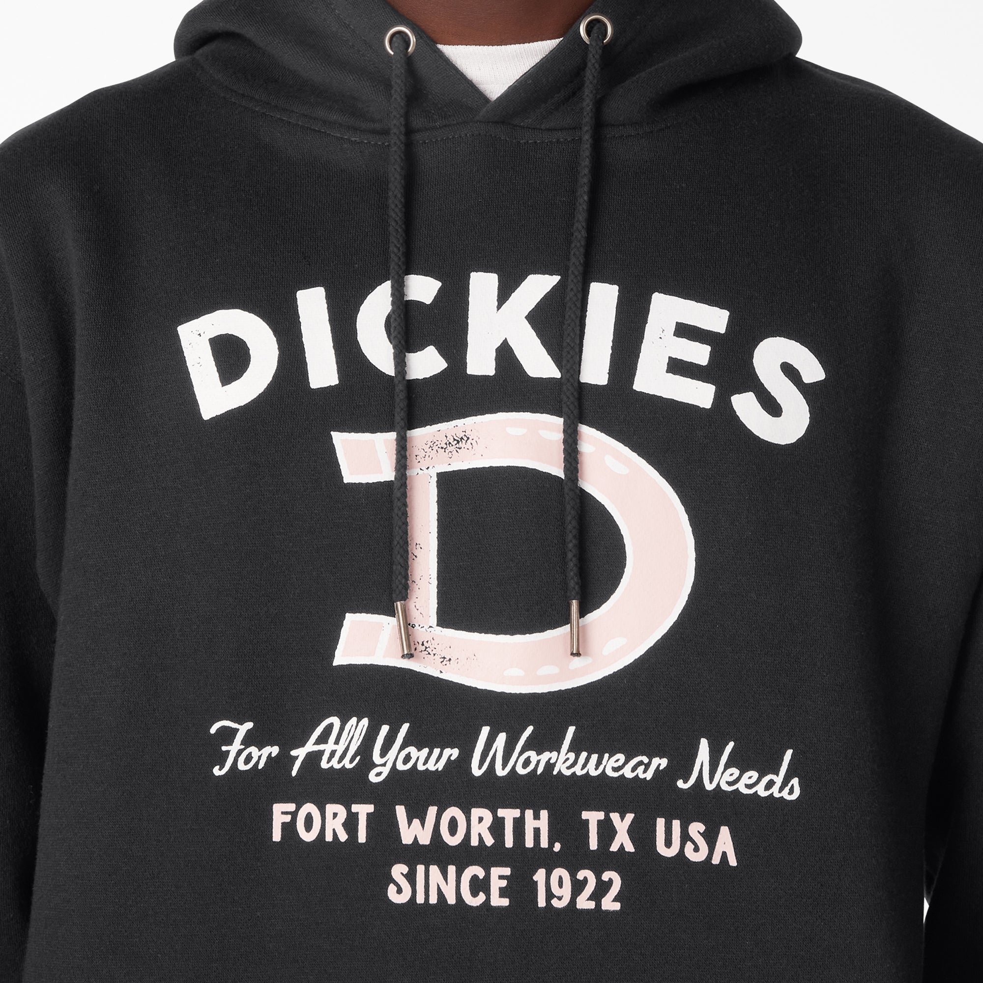"Distressed Ox Collar Graphic Hoodie"