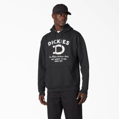 "Distressed Ox Collar Graphic Hoodie"