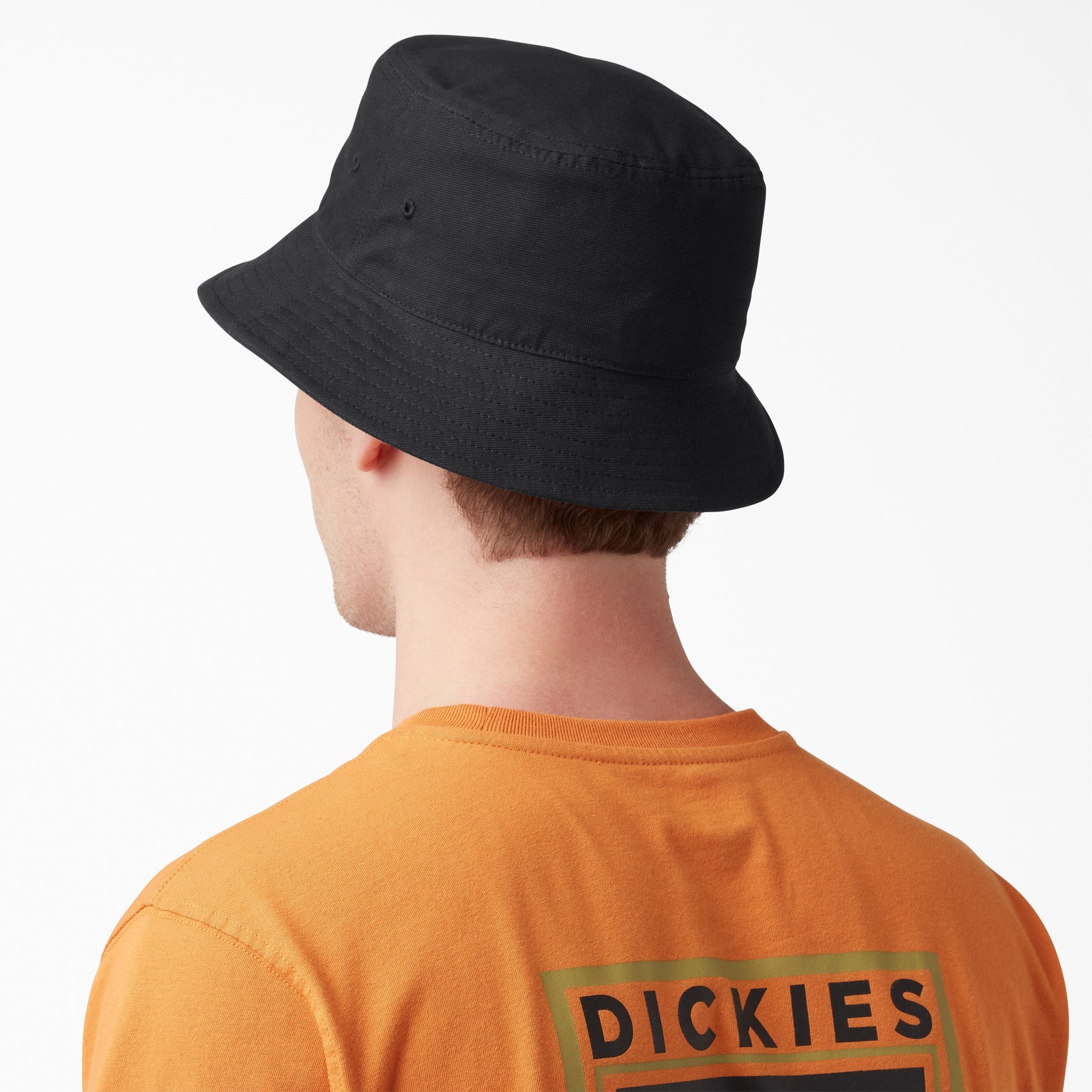 "Script Logo Canvas Bucket Hat"