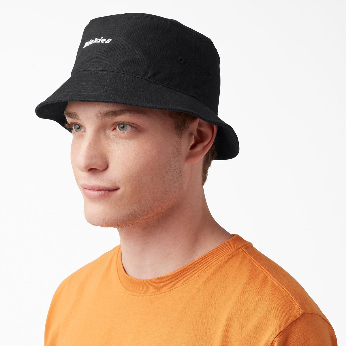 "Script Logo Canvas Bucket Hat"