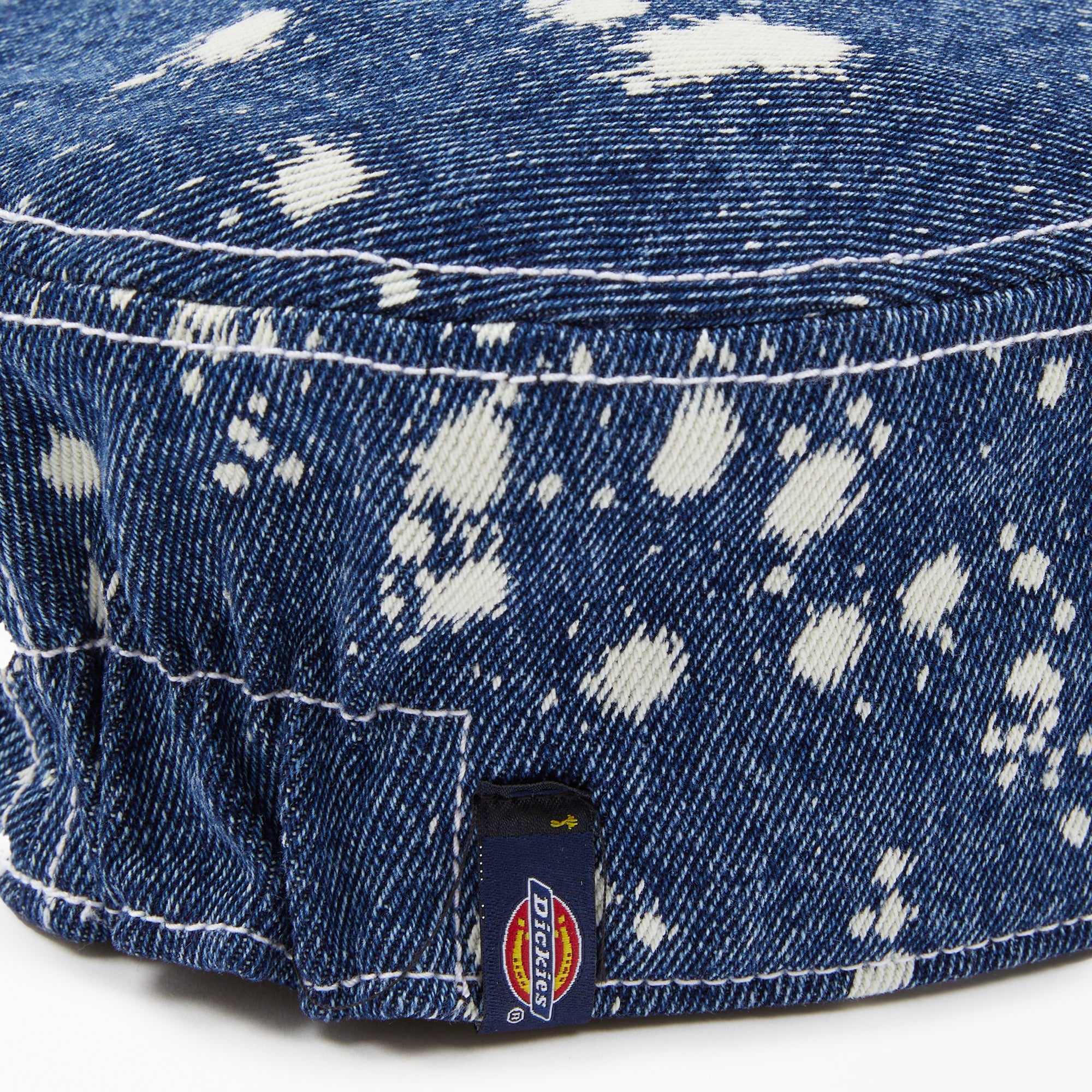 "Brain Dead Bleached Denim Painter's Cap"