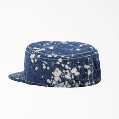 "Brain Dead Bleached Denim Painter's Cap"