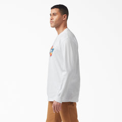 "Tri-Color Logo Graphic Long Sleeve T-Shirt"