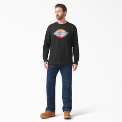 "Tri-Color Logo Graphic Long Sleeve T-Shirt"