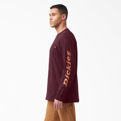 "Logo Graphic Long Sleeve Pocket T-Shirt"