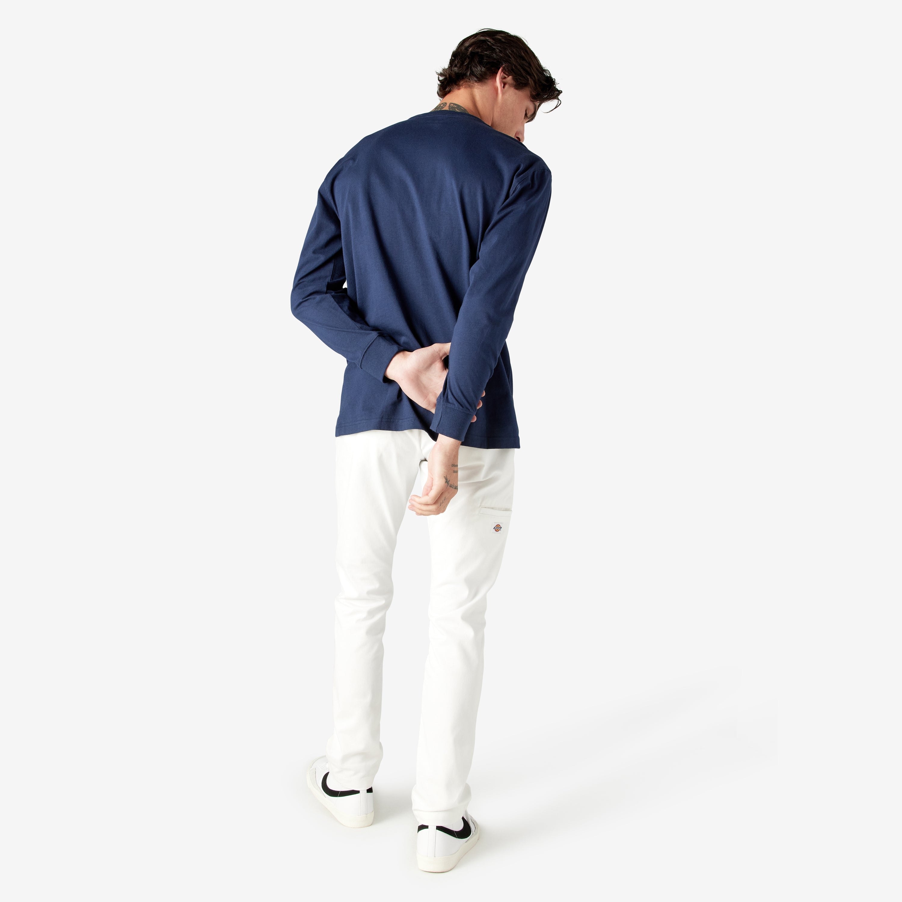 "Logo Graphic Long Sleeve Pocket T-Shirt"