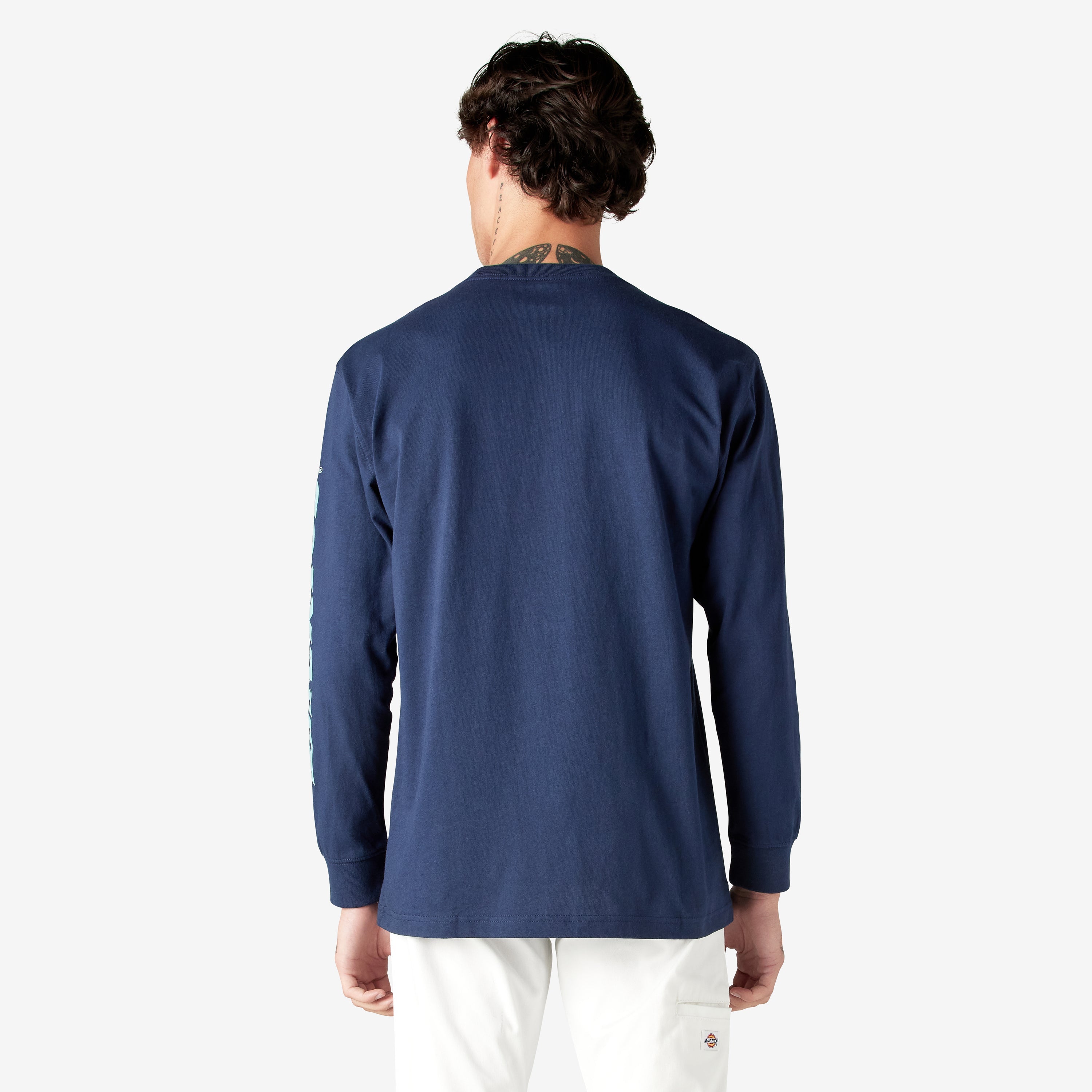 "Logo Graphic Long Sleeve Pocket T-Shirt"