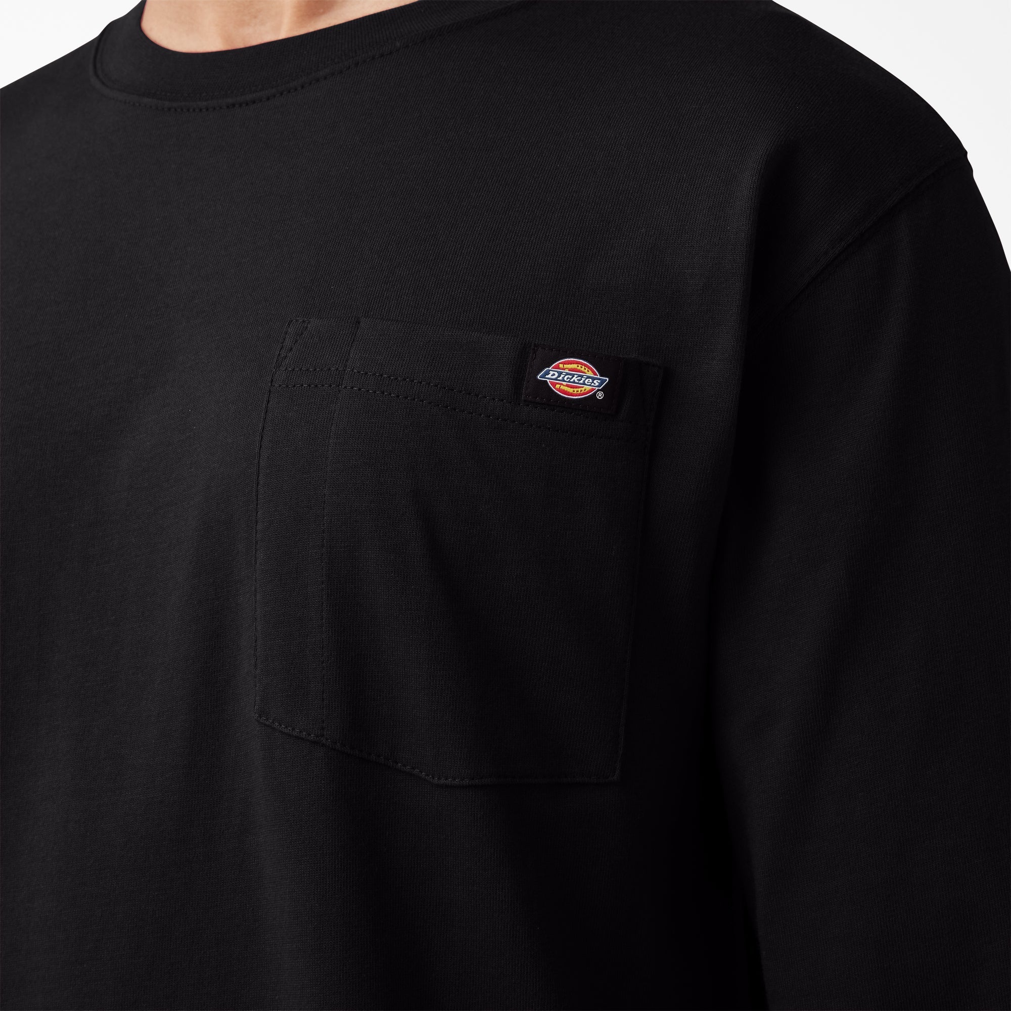 "Logo Graphic Long Sleeve Pocket T-Shirt"