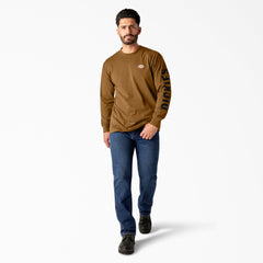 "Long Sleeve Workwear Graphic T-Shirt"