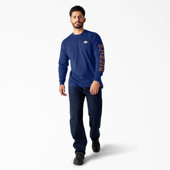 "Long Sleeve Workwear Graphic T-Shirt"