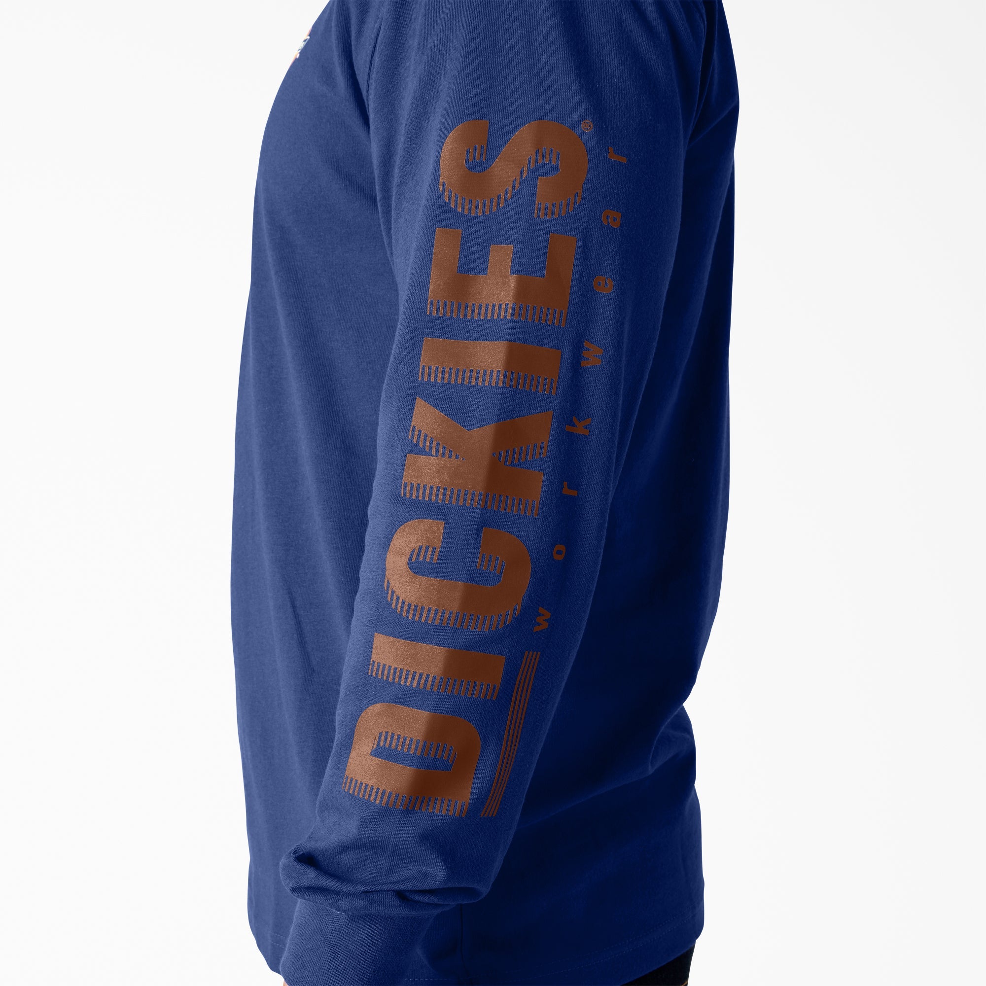 "Long Sleeve Workwear Graphic T-Shirt"