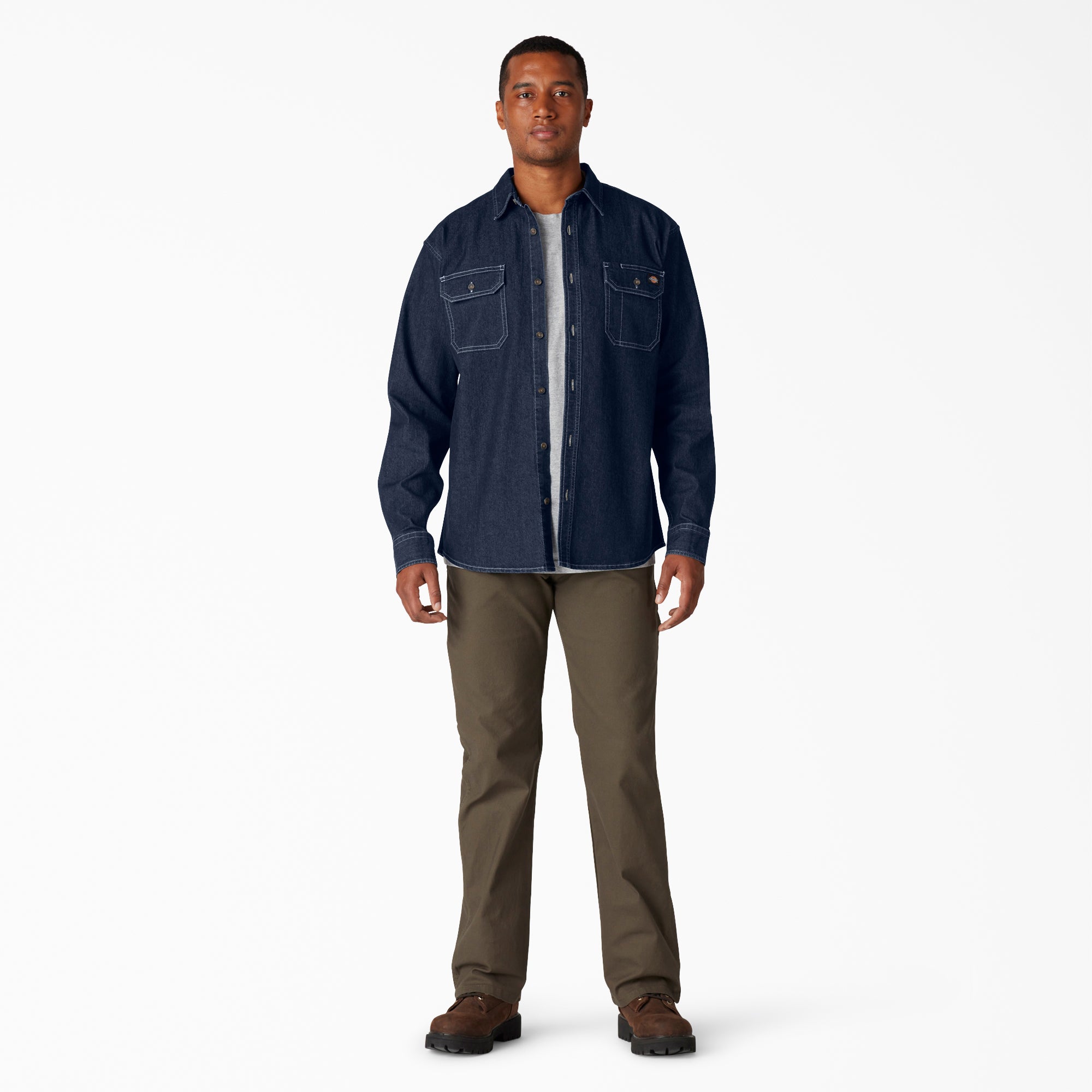 "FLEX Denim Long Sleeve Shirt"