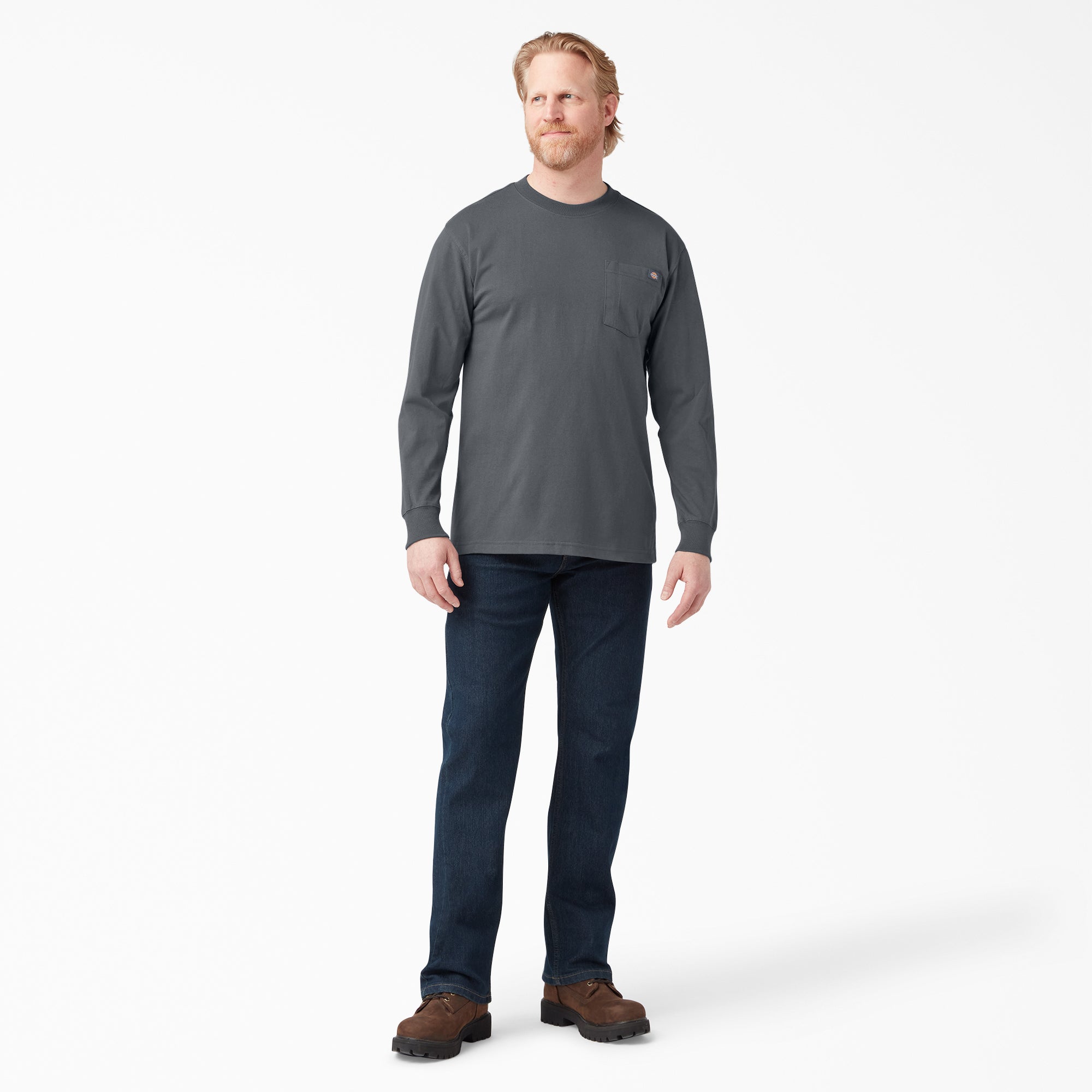"Heavyweight Long Sleeve Pocket T-Shirt"