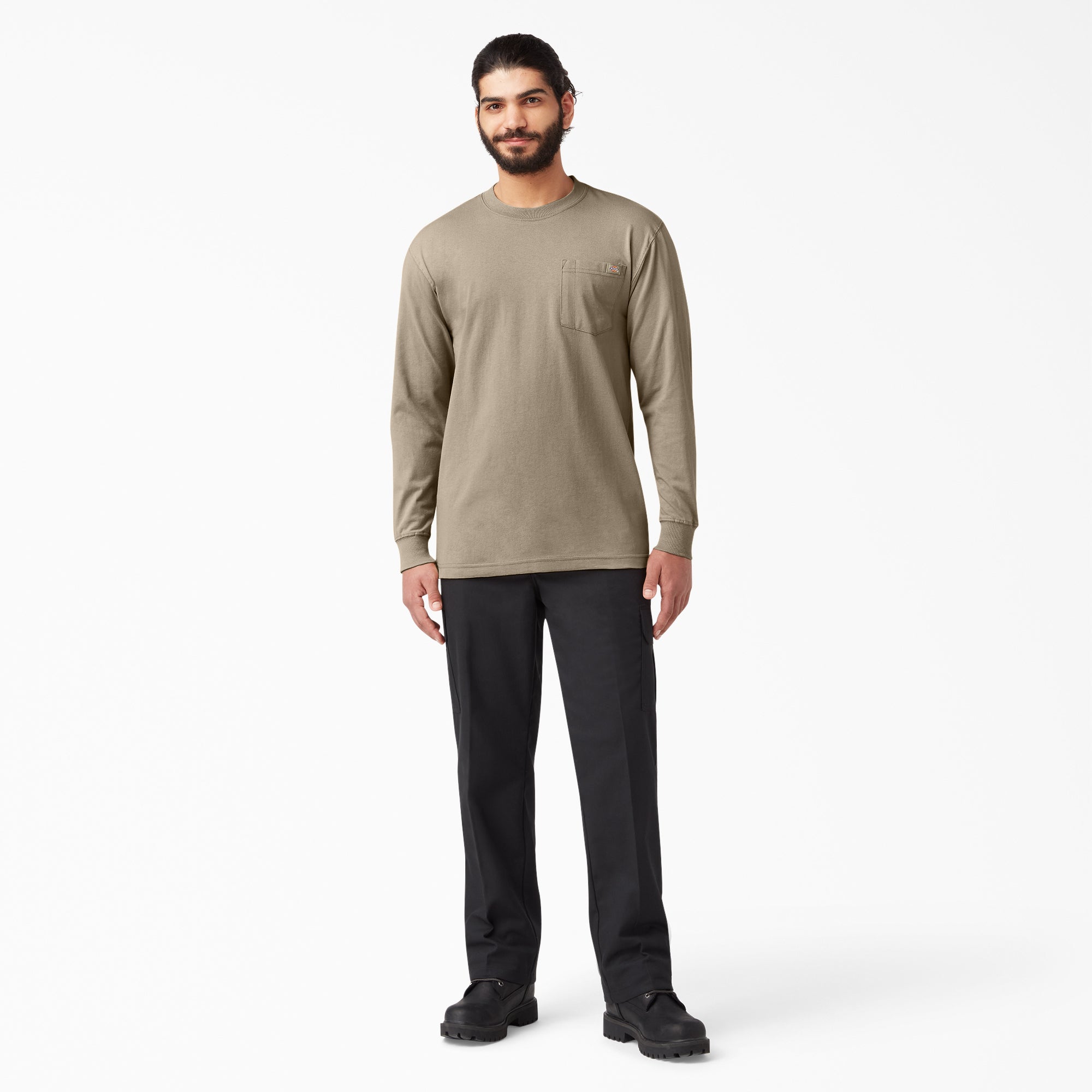 "Heavyweight Long Sleeve Pocket T-Shirt"