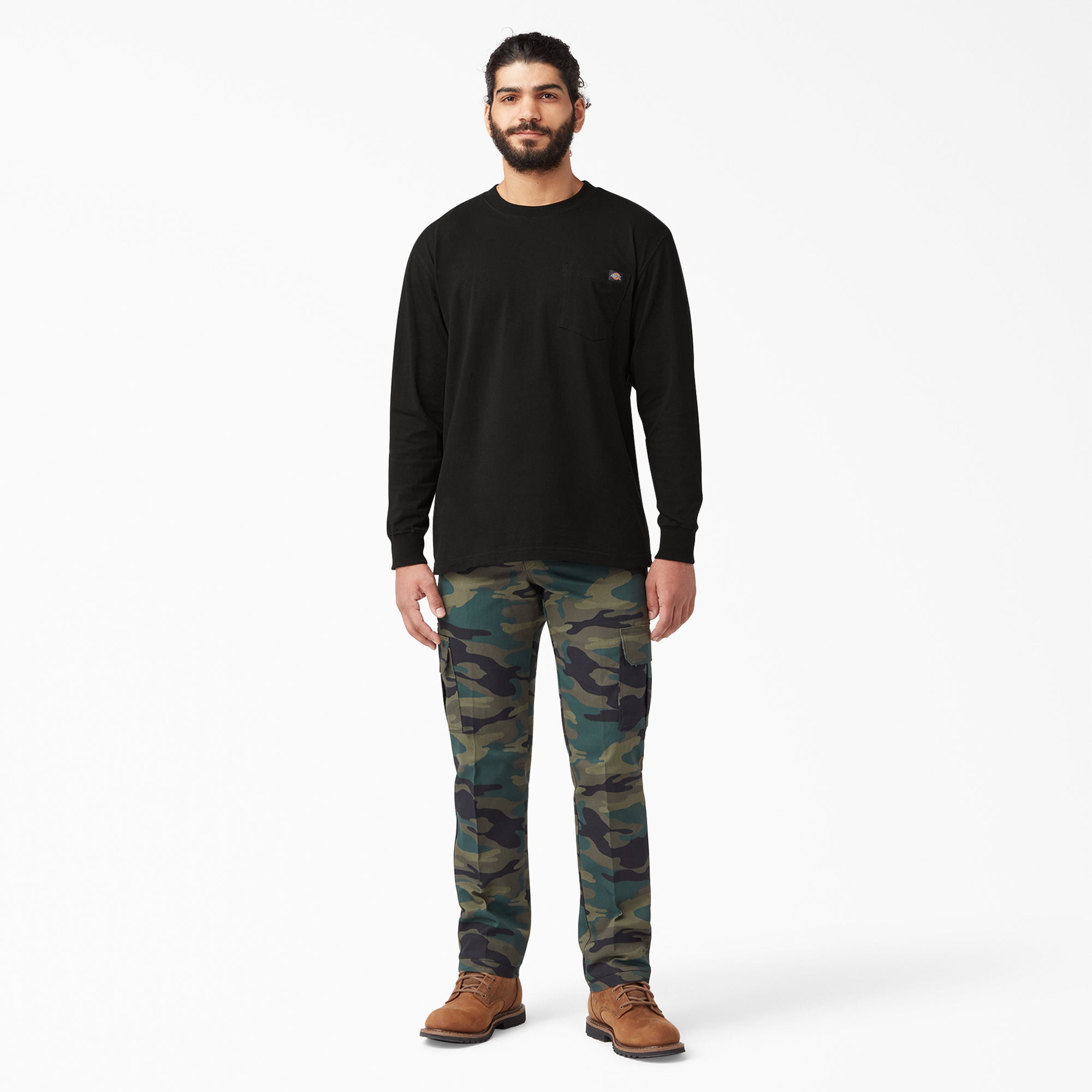 "Heavyweight Long Sleeve Pocket T-Shirt"