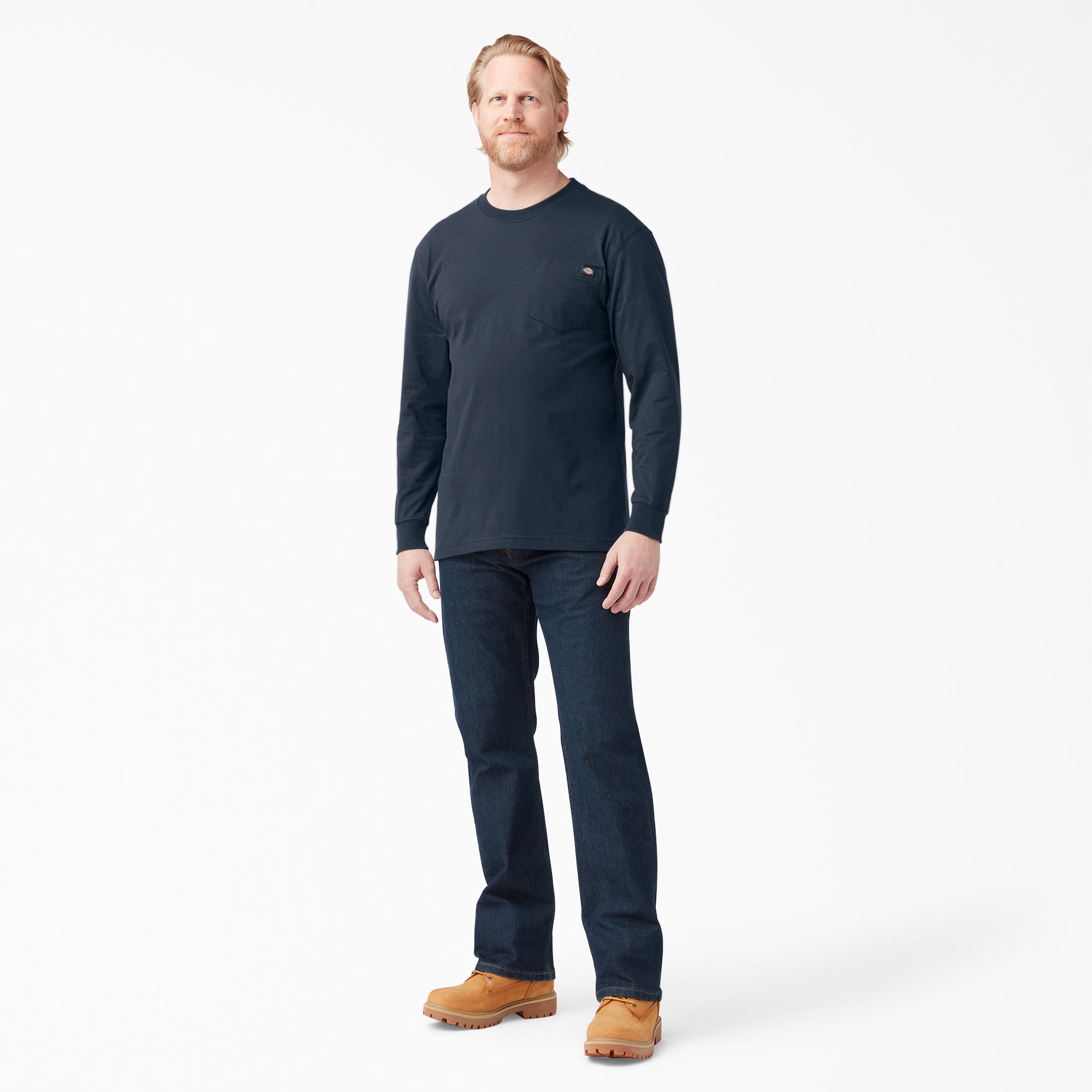 "Heavyweight Long Sleeve Pocket T-Shirt"