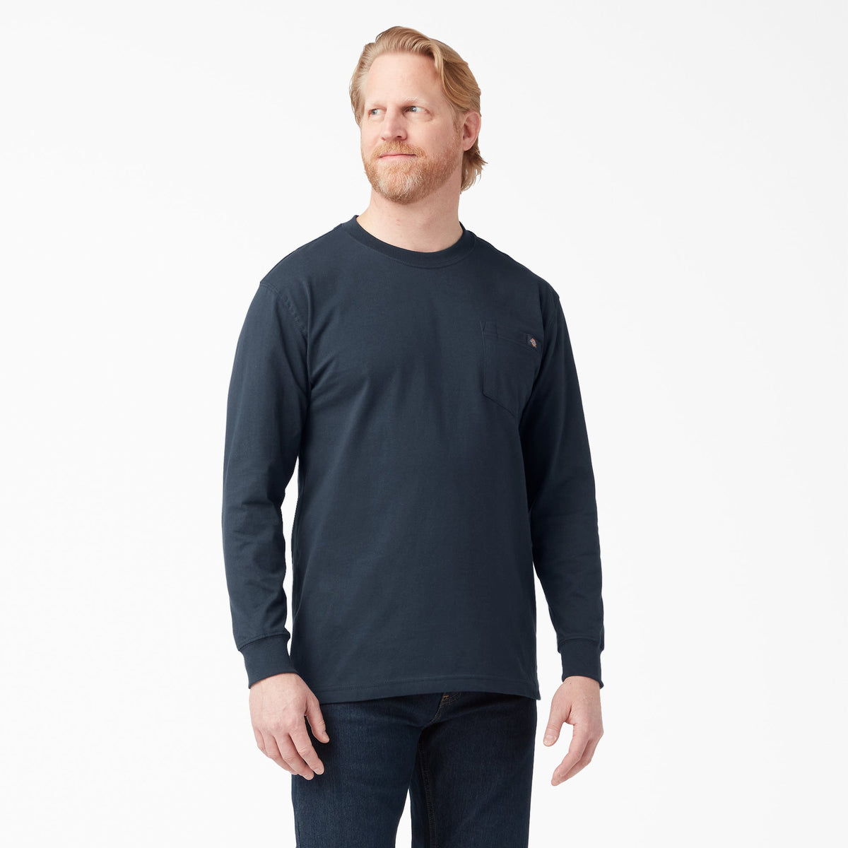 "Heavyweight Long Sleeve Pocket T-Shirt"