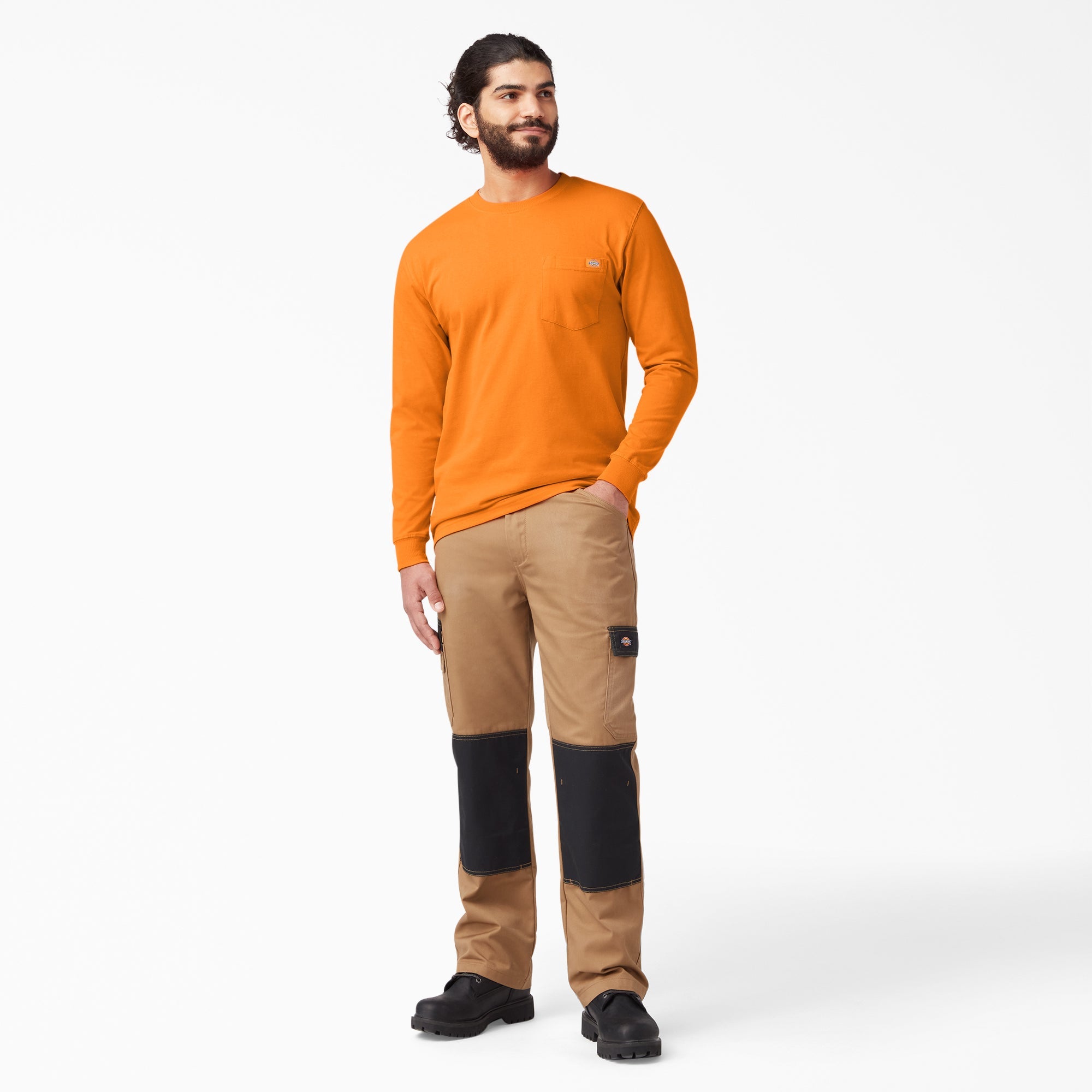"Heavyweight Long Sleeve Pocket T-Shirt"