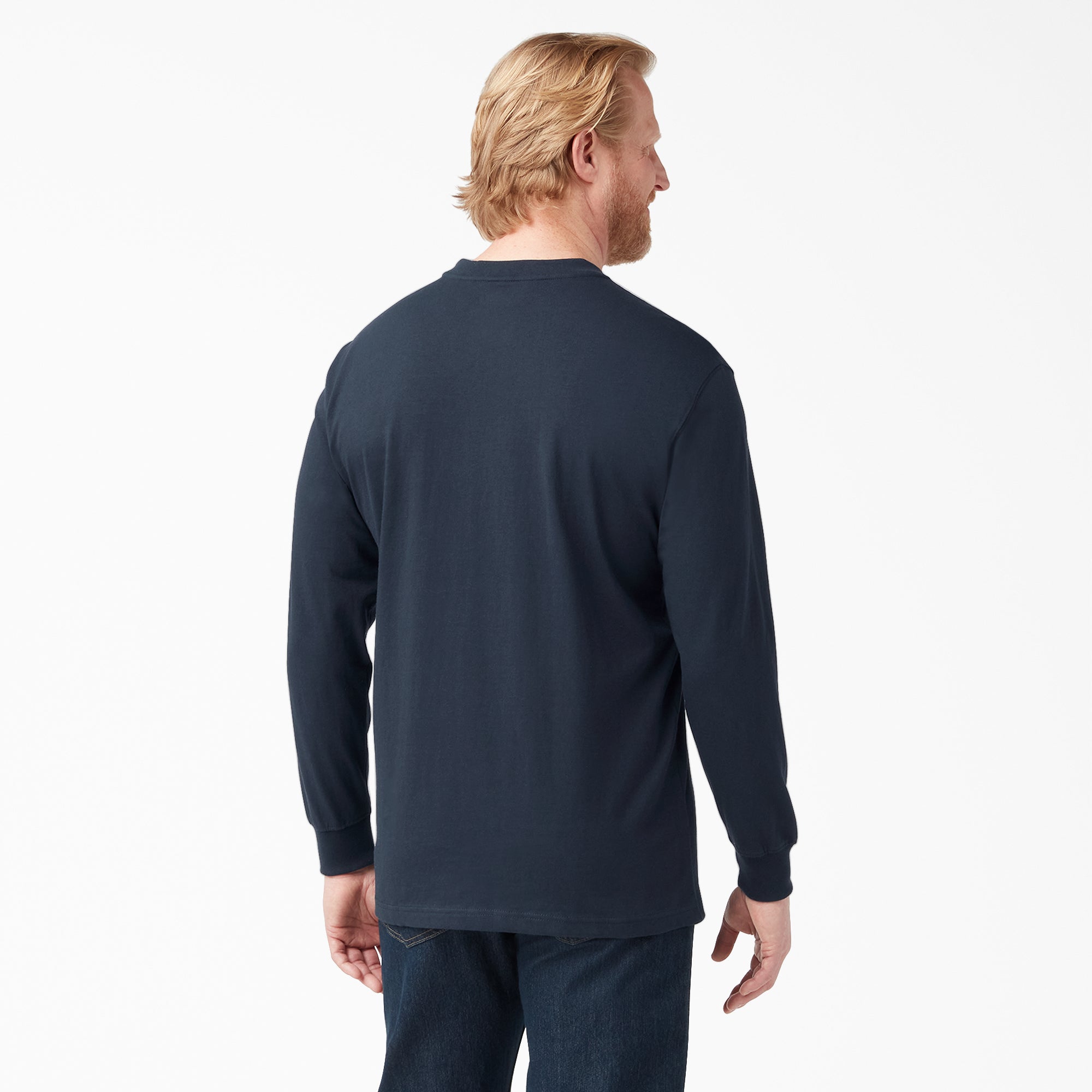 "Heavyweight Long Sleeve Henley T-Shirt"