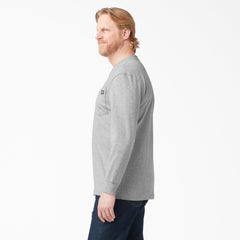 "Heavyweight Long Sleeve Henley T-Shirt"