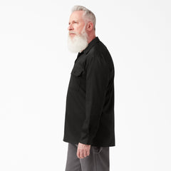 "FLEX Relaxed Fit Long Sleeve Work Shirt"
