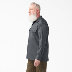 "FLEX Relaxed Fit Long Sleeve Work Shirt"