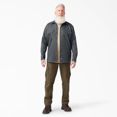 "FLEX Relaxed Fit Long Sleeve Work Shirt"