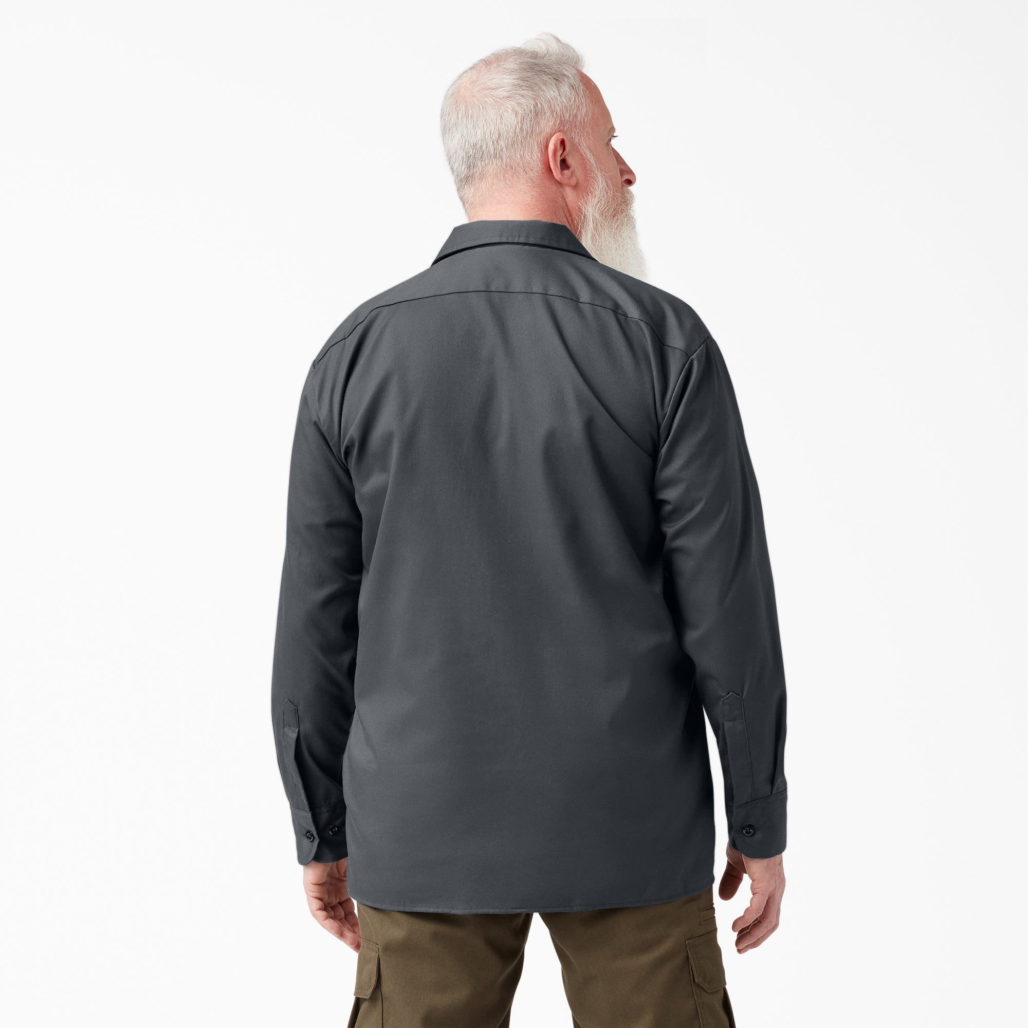 "FLEX Relaxed Fit Long Sleeve Work Shirt"