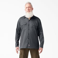 "FLEX Relaxed Fit Long Sleeve Work Shirt"