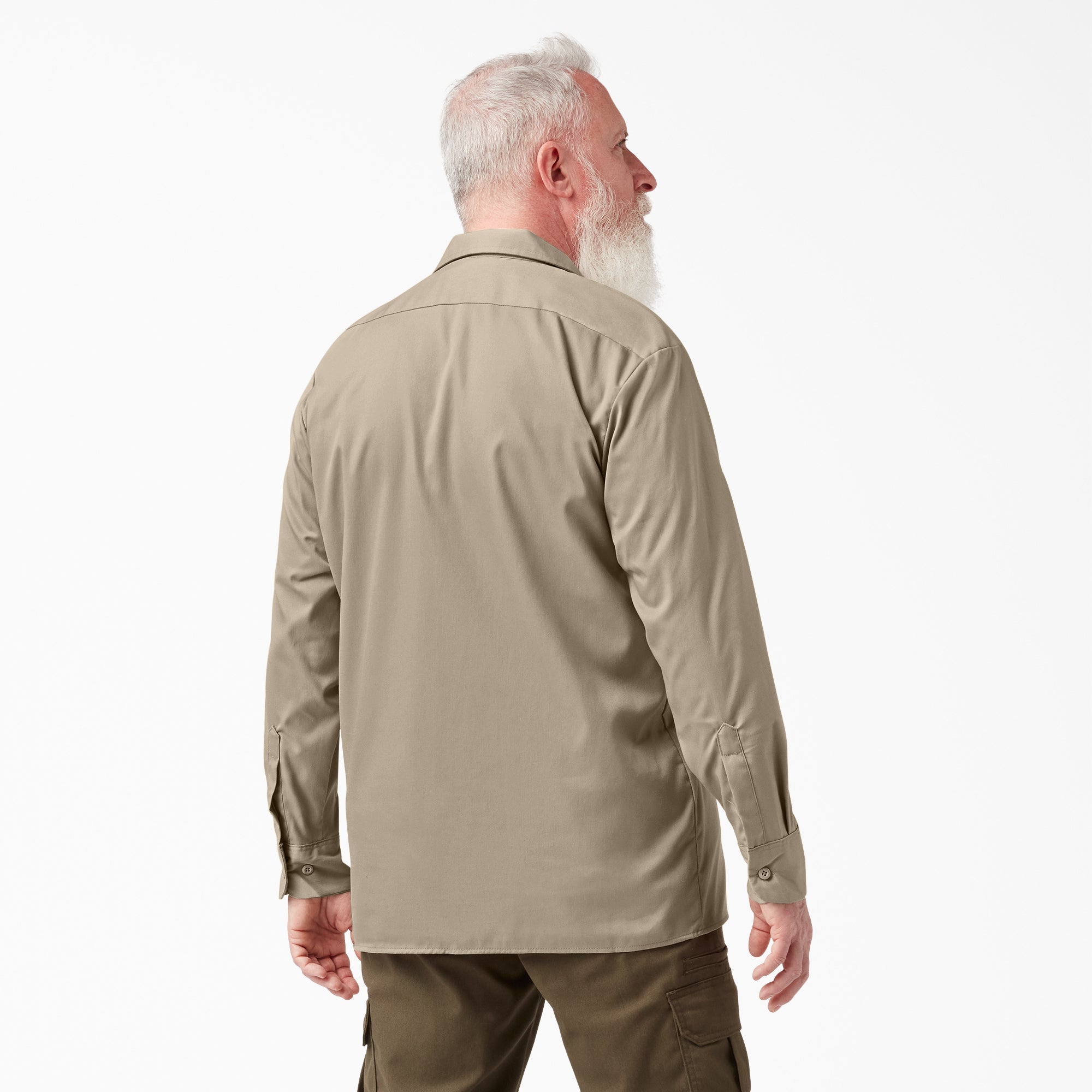 "FLEX Relaxed Fit Long Sleeve Work Shirt"