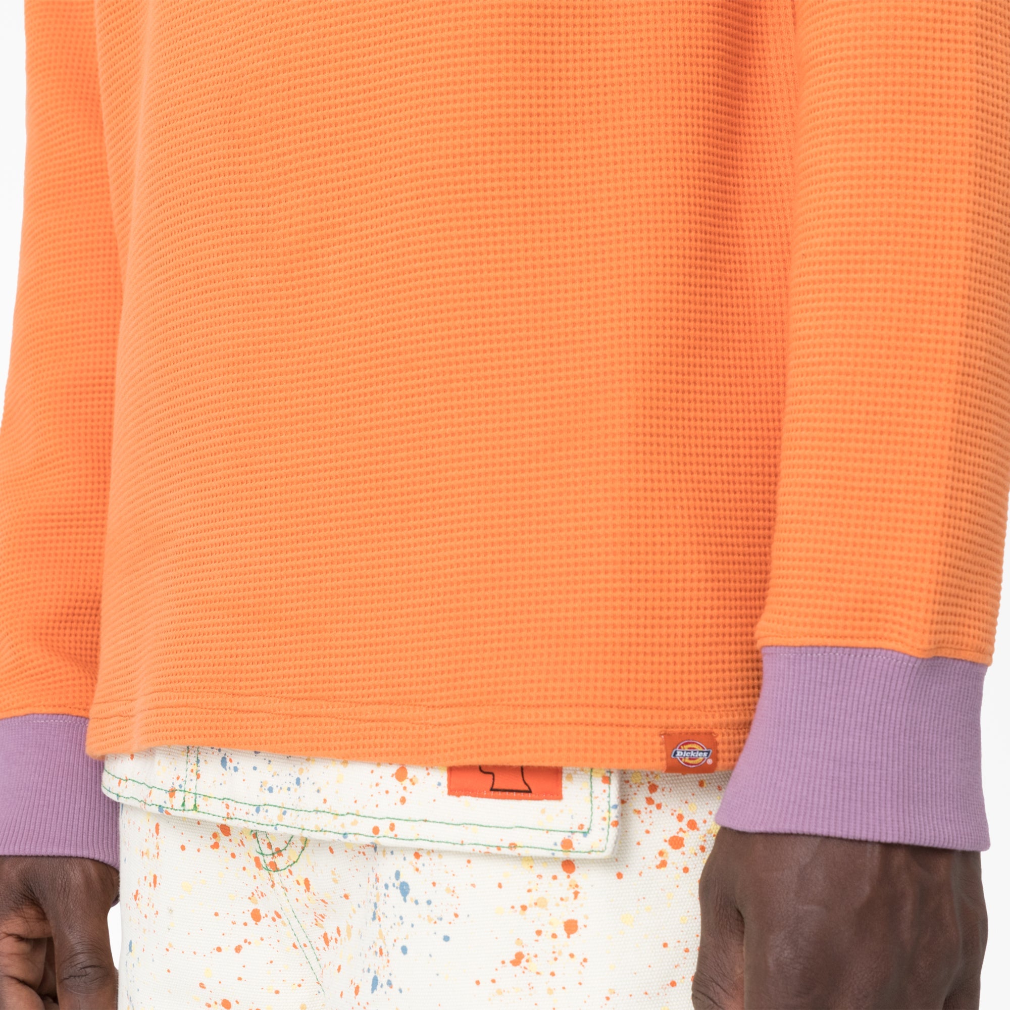 "Brain Dead Embroidered Waffle Knit Sweater"