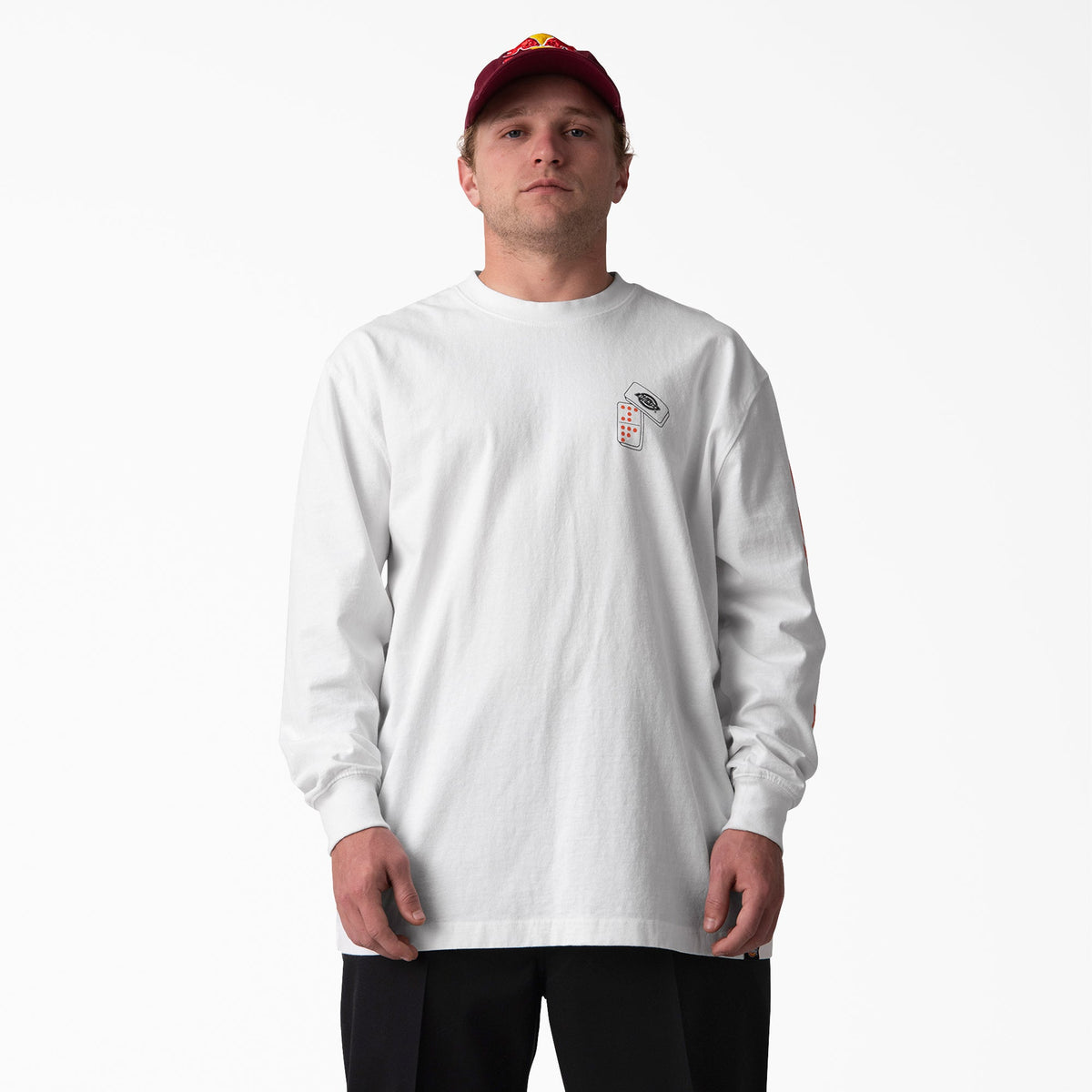 "Jamie Foy Logo Graphic Long Sleeve T-Shirt"