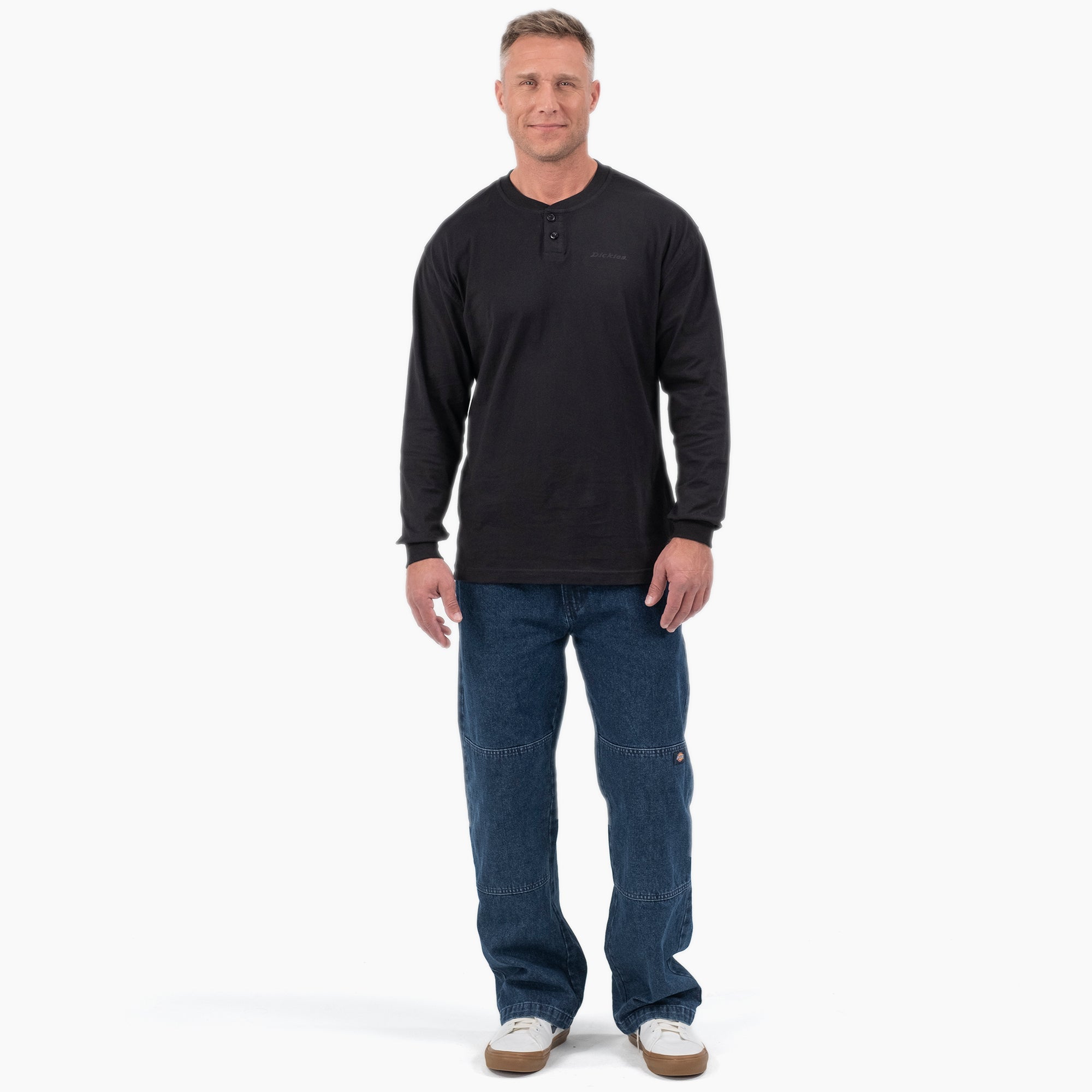 "Long Sleeve Henley T-Shirt"