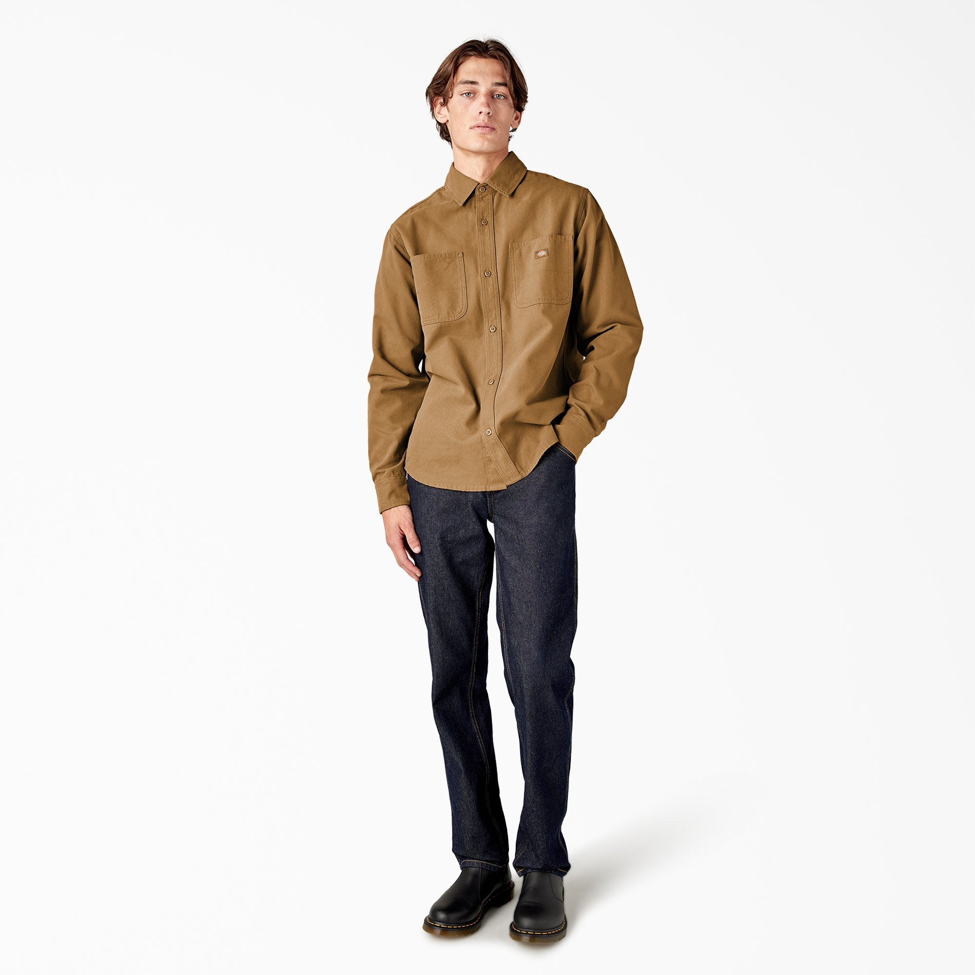 "Duck Canvas Long Sleeve Utility Shirt"