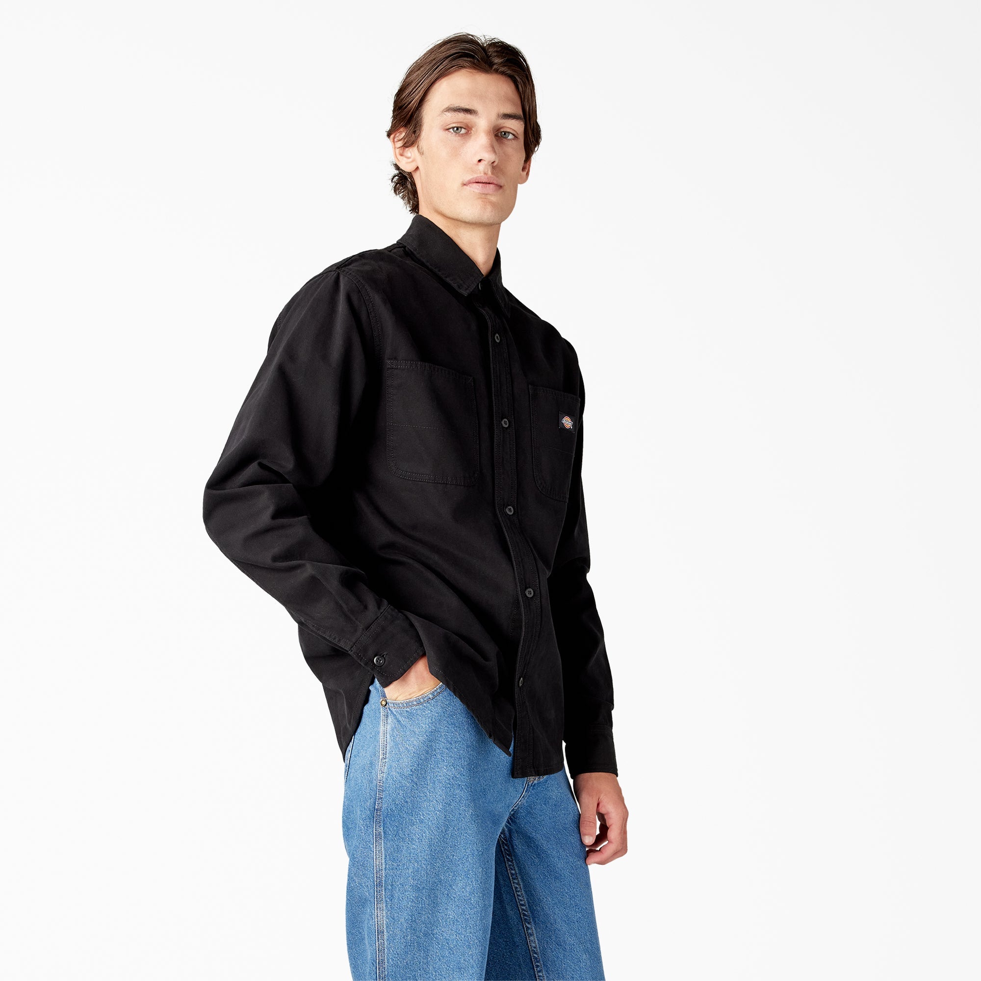 "Duck Canvas Long Sleeve Utility Shirt"
