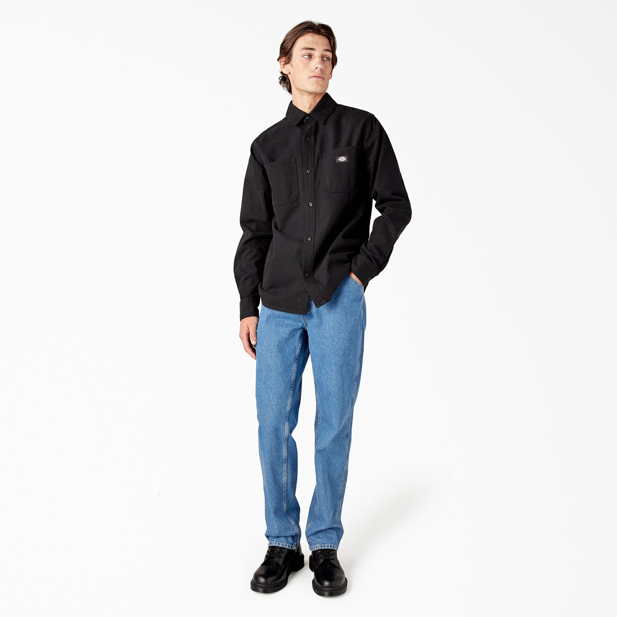 "Duck Canvas Long Sleeve Utility Shirt"