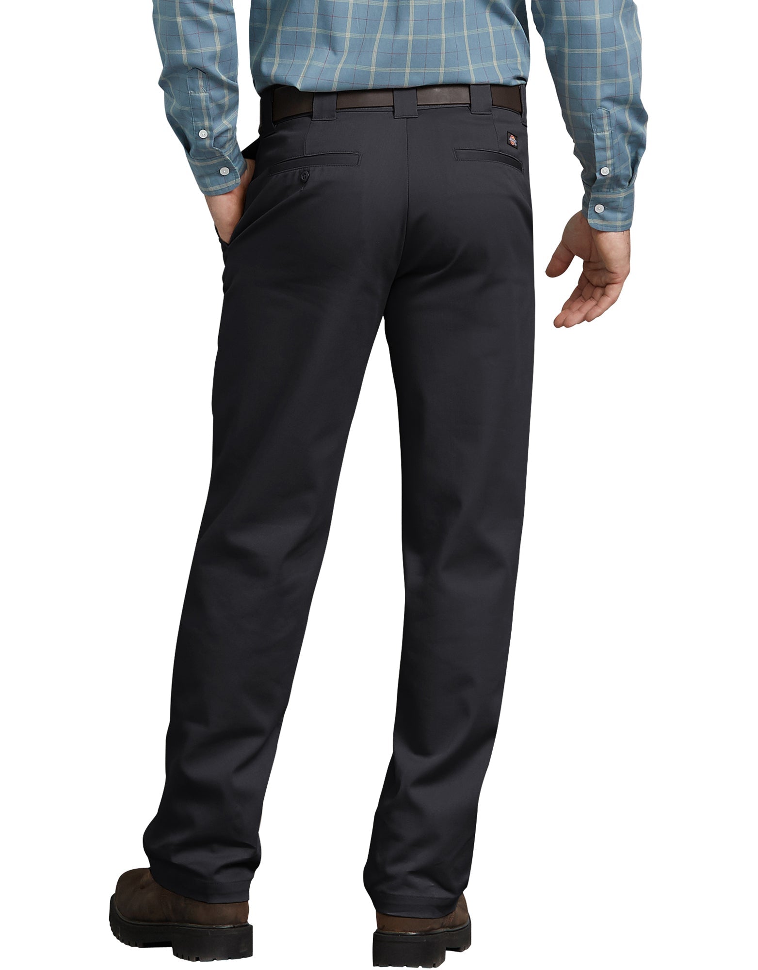 "Regular Fit Straight Leg Twill Work Pants"