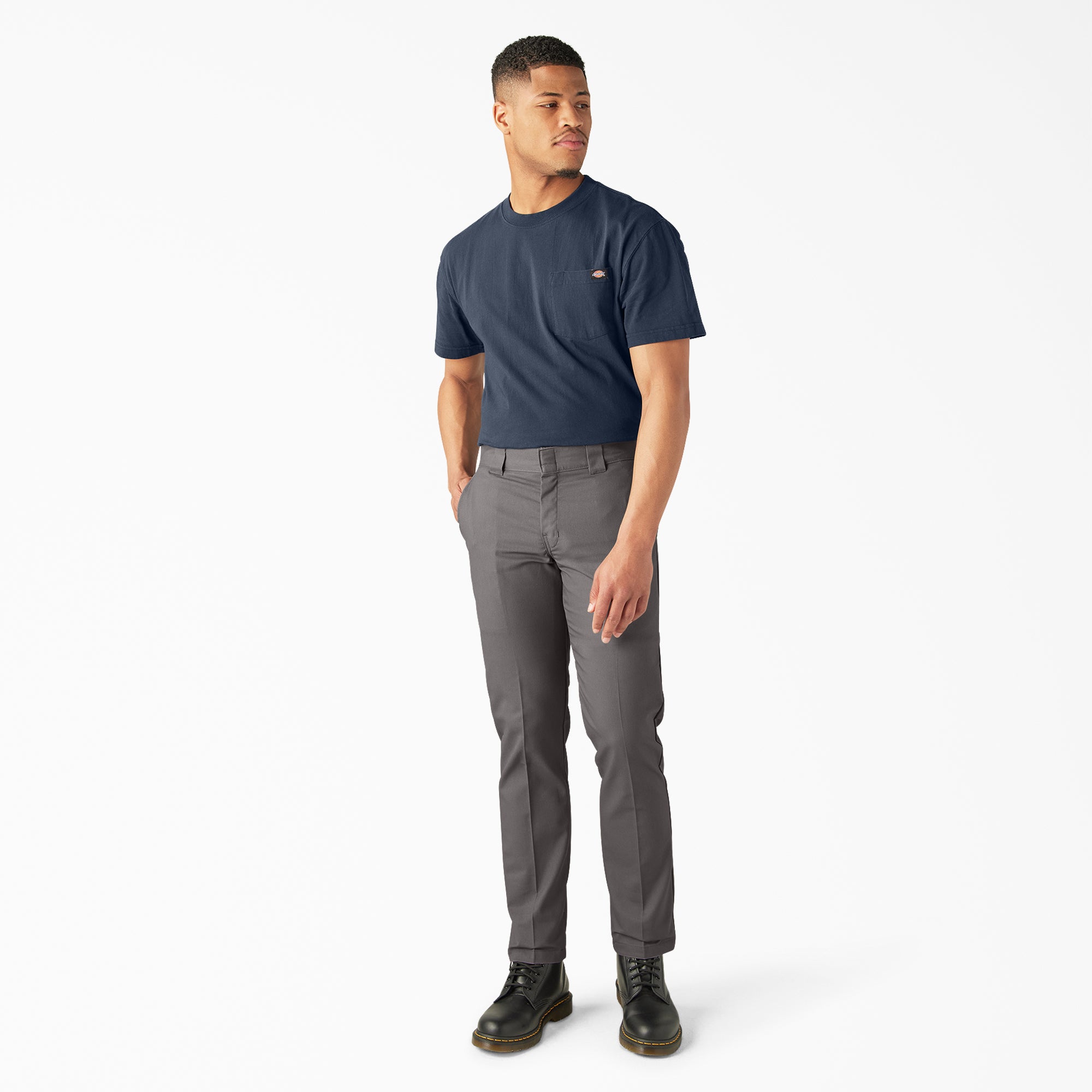 "FLEX Slim Fit Tapered Leg Multi-Use Pocket Work Pants"