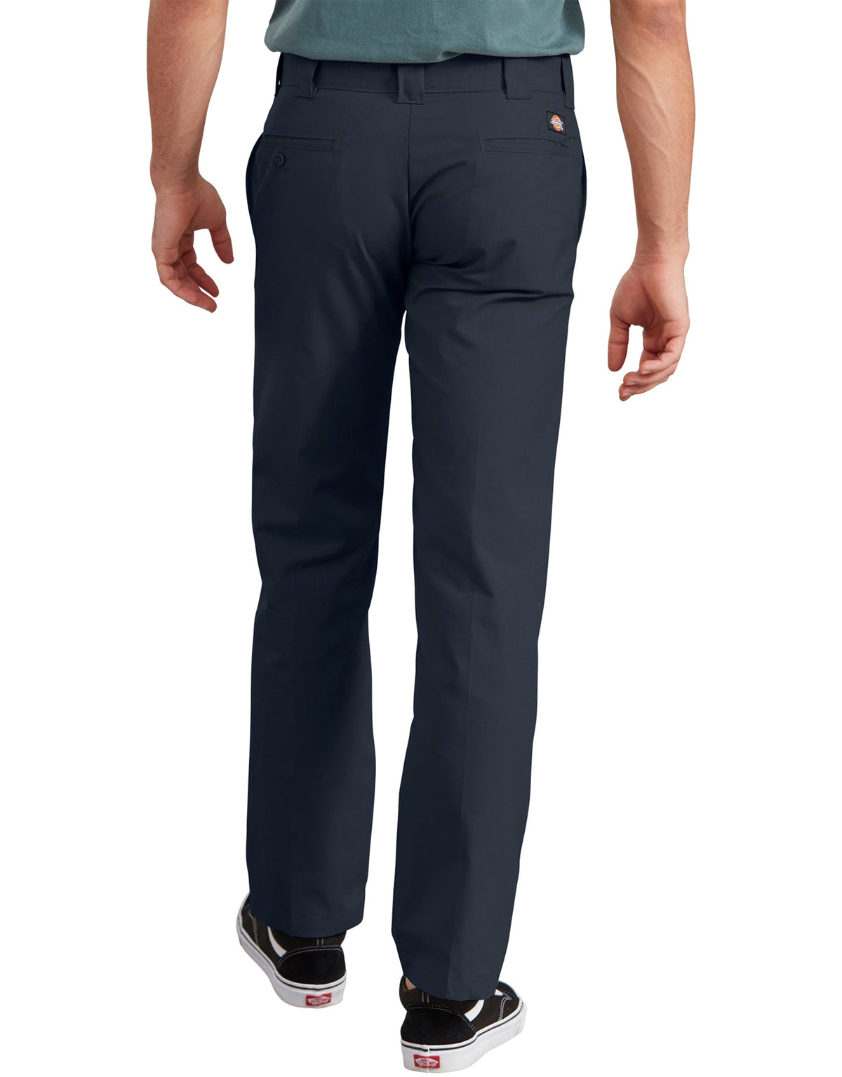 "Slim Straight Fit Poplin Work Pants"