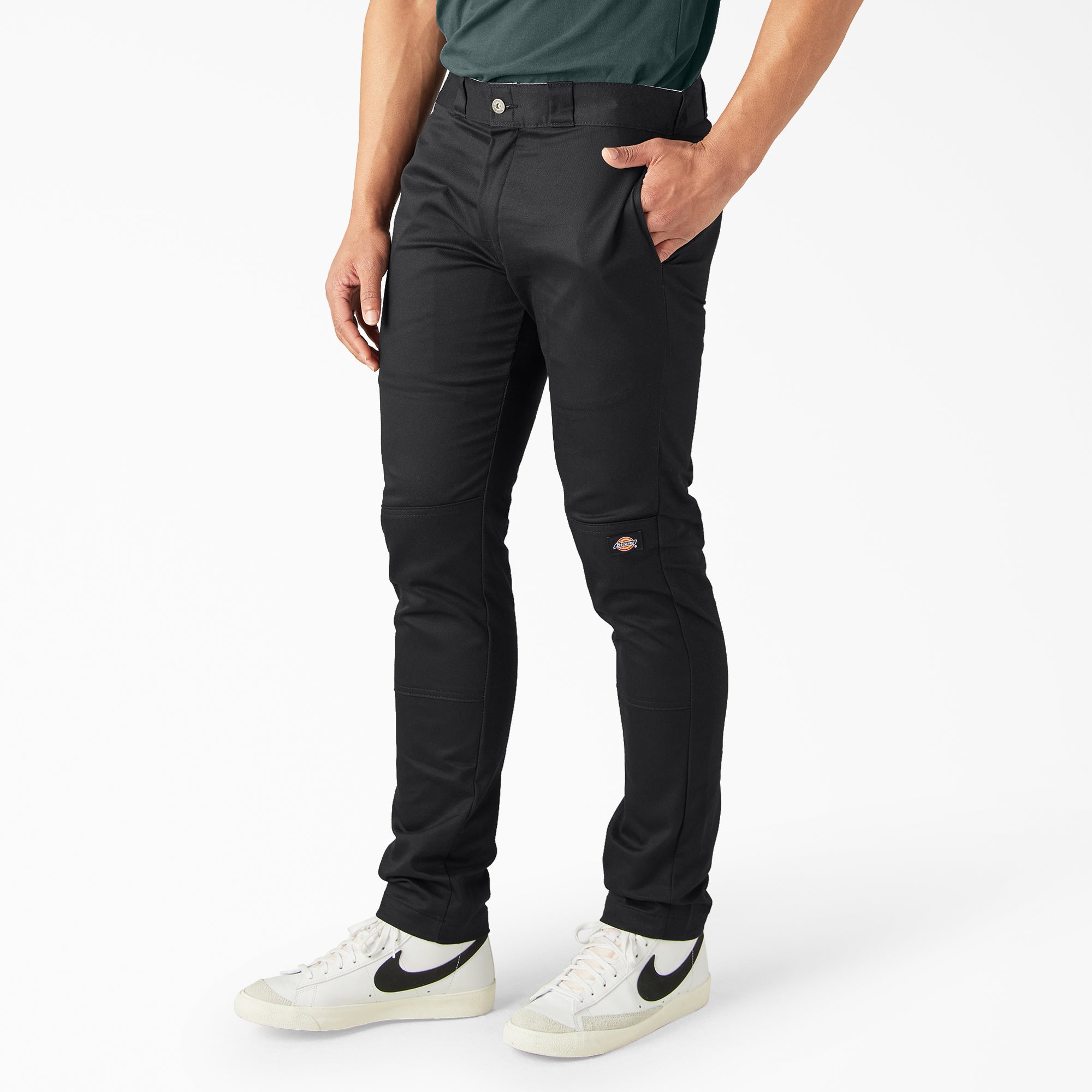 "FLEX Skinny Fit Double Knee Work Pants"