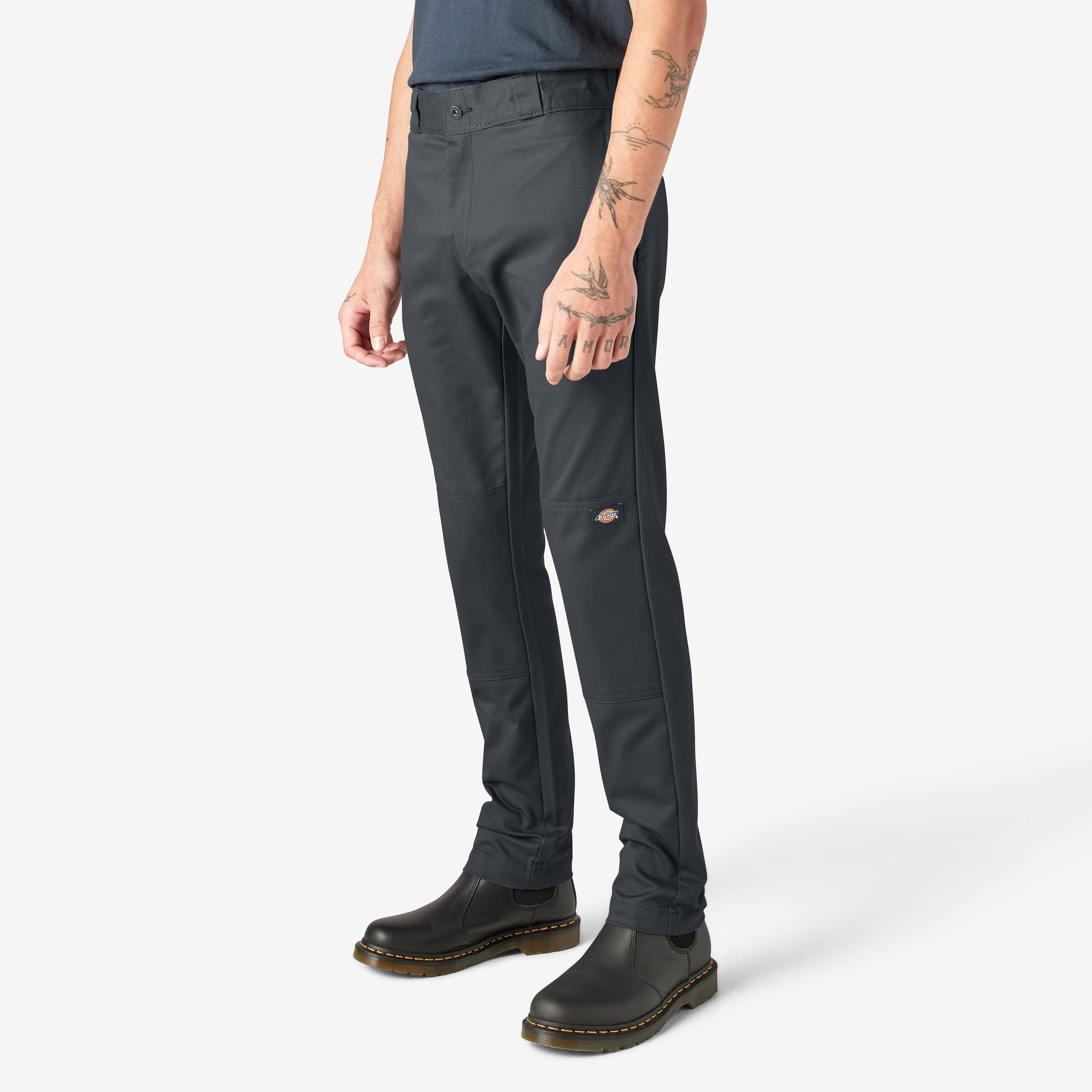 "FLEX Skinny Fit Double Knee Work Pants"