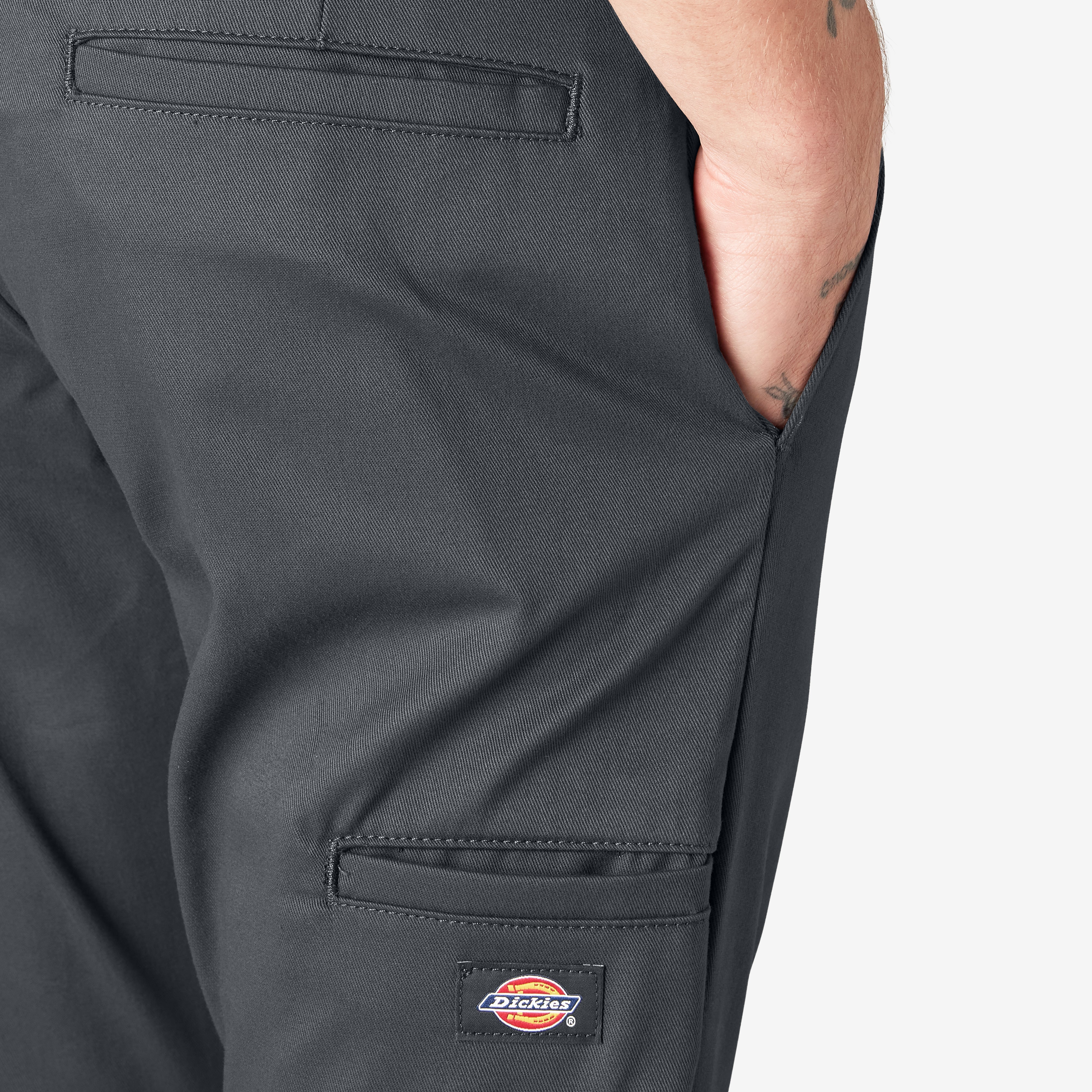 "FLEX Skinny Fit Double Knee Work Pants"
