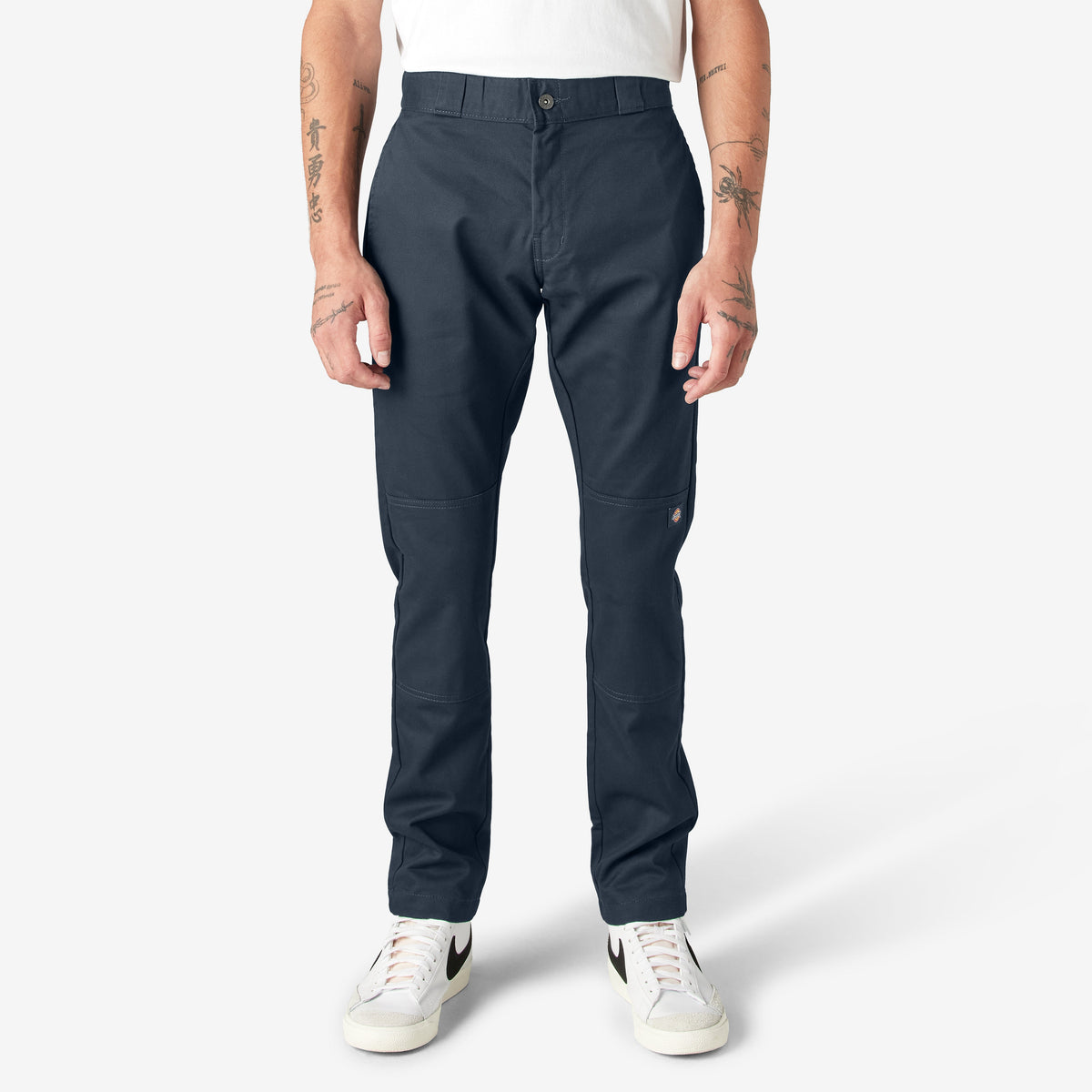 "FLEX Skinny Fit Double Knee Work Pants"