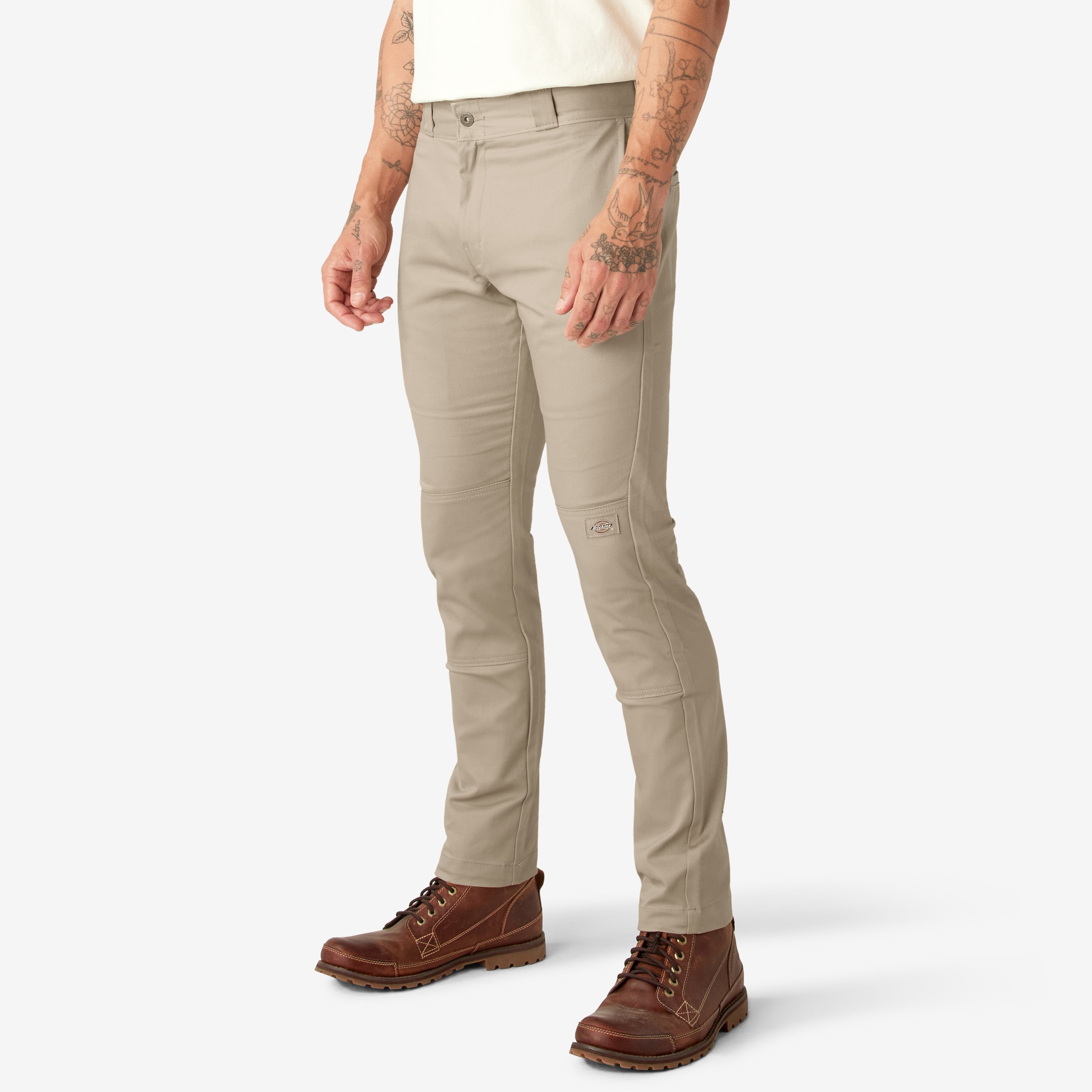 "FLEX Skinny Fit Double Knee Work Pants"